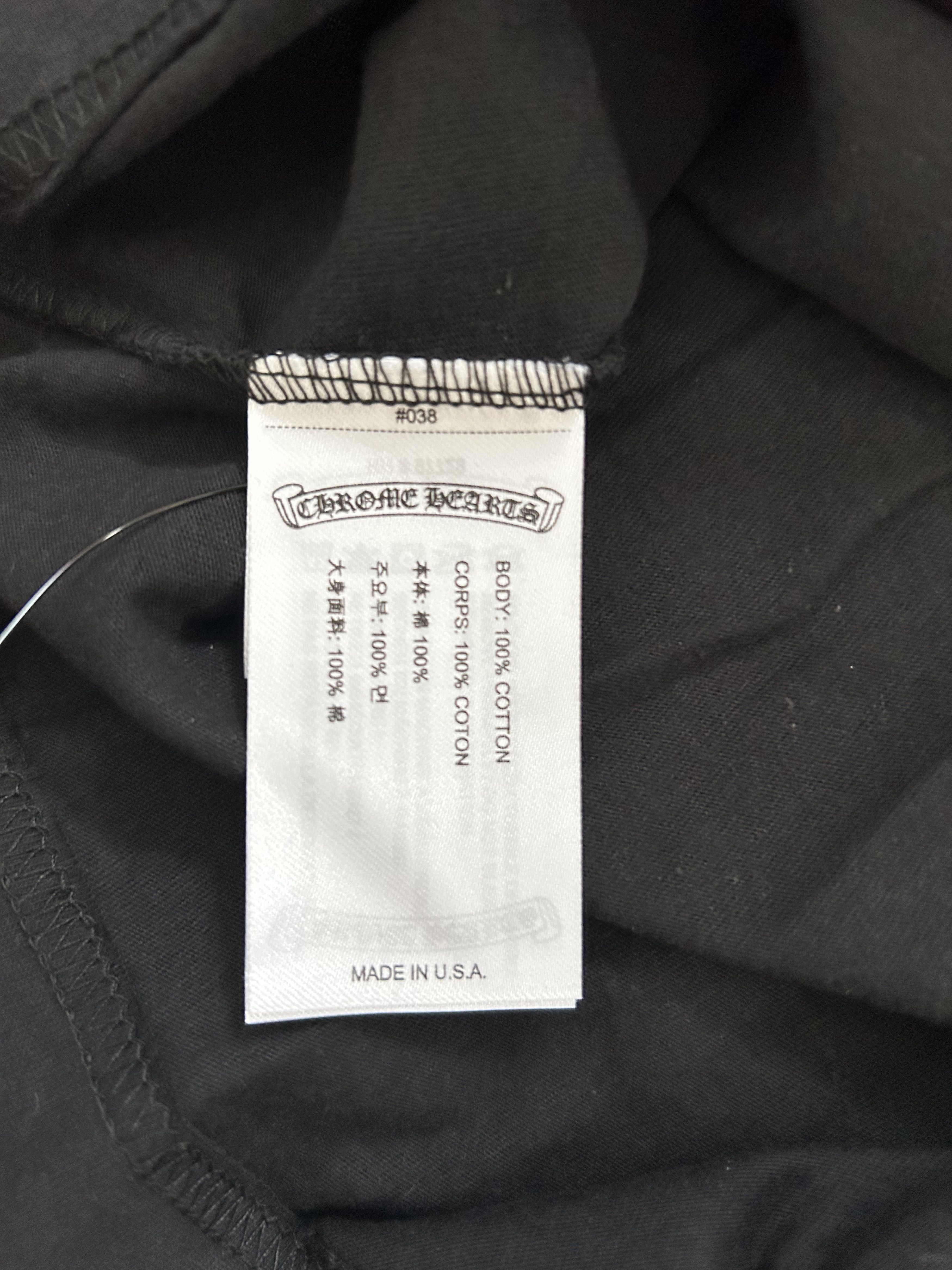 Chrome Hearts Chrome Hearts Neck Logo SS Pocket Crewneck Tee Size US M / EU 48-50 / 2 - 3 Thumbnail