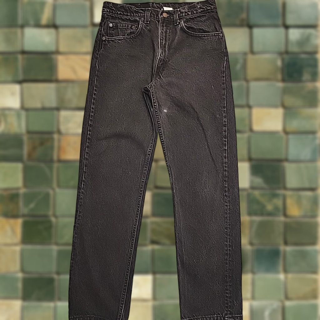 Levi's VINTAGE Levi's Jeans 505 Mens 33x32 Black Straight Leg Made in USA 90s Retro Jeans Size US 33 - 1 Thumbnail