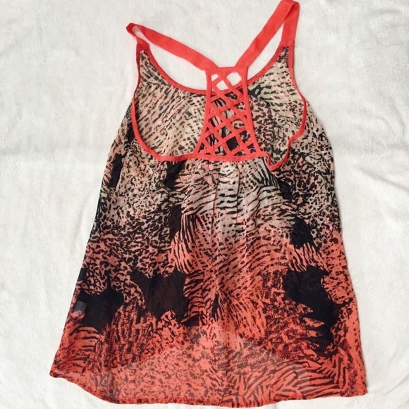 Other Band of Gypsies Semi-Sheer Animal Print Tank Top | Sz S Size S / US 4 / IT 40 - 3 Thumbnail
