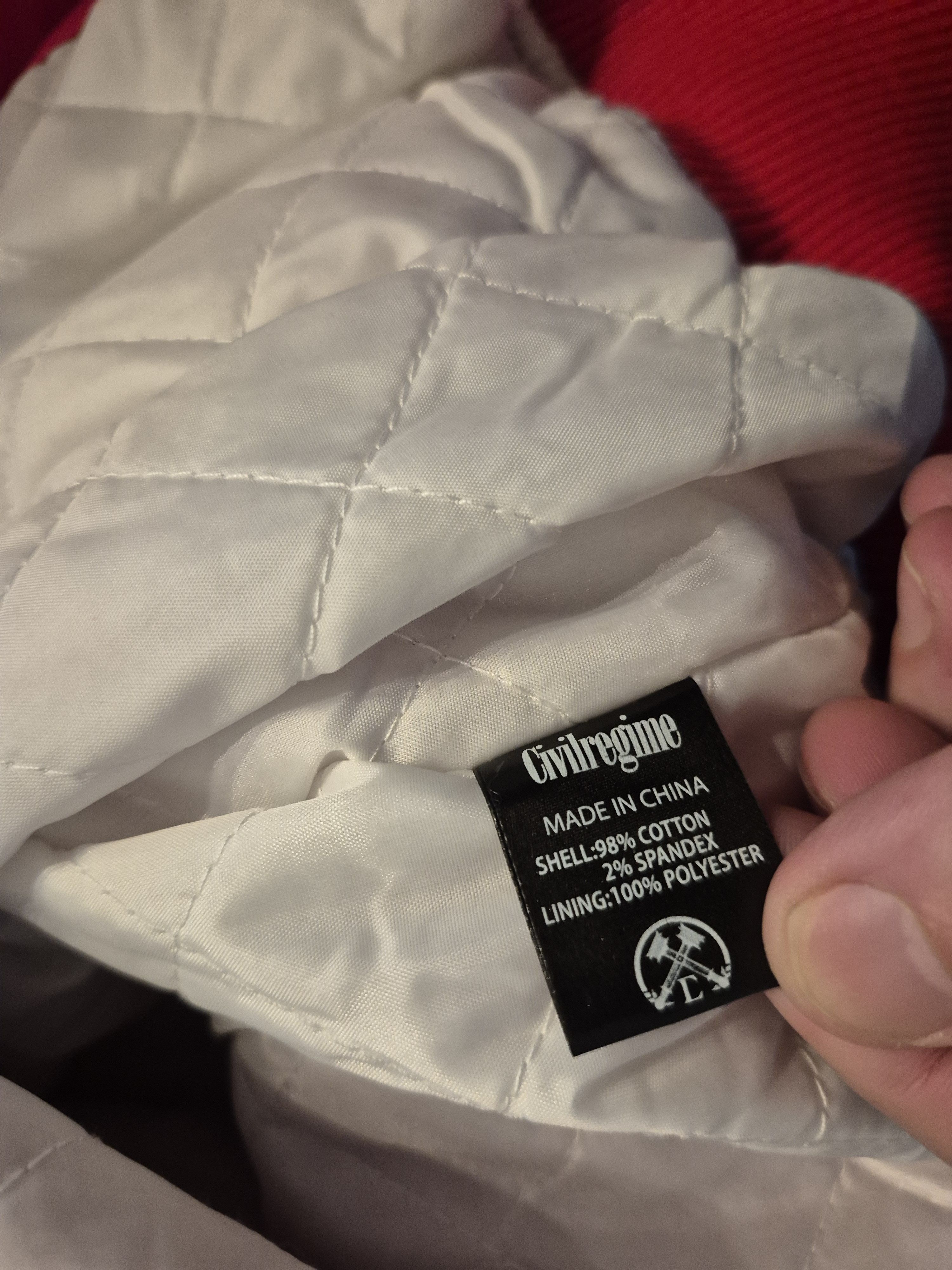 Civil Regime Civil Regime Racing Jacket Red and White Size Large BNWT Size US L / EU 52-54 / 3 - 7 Thumbnail