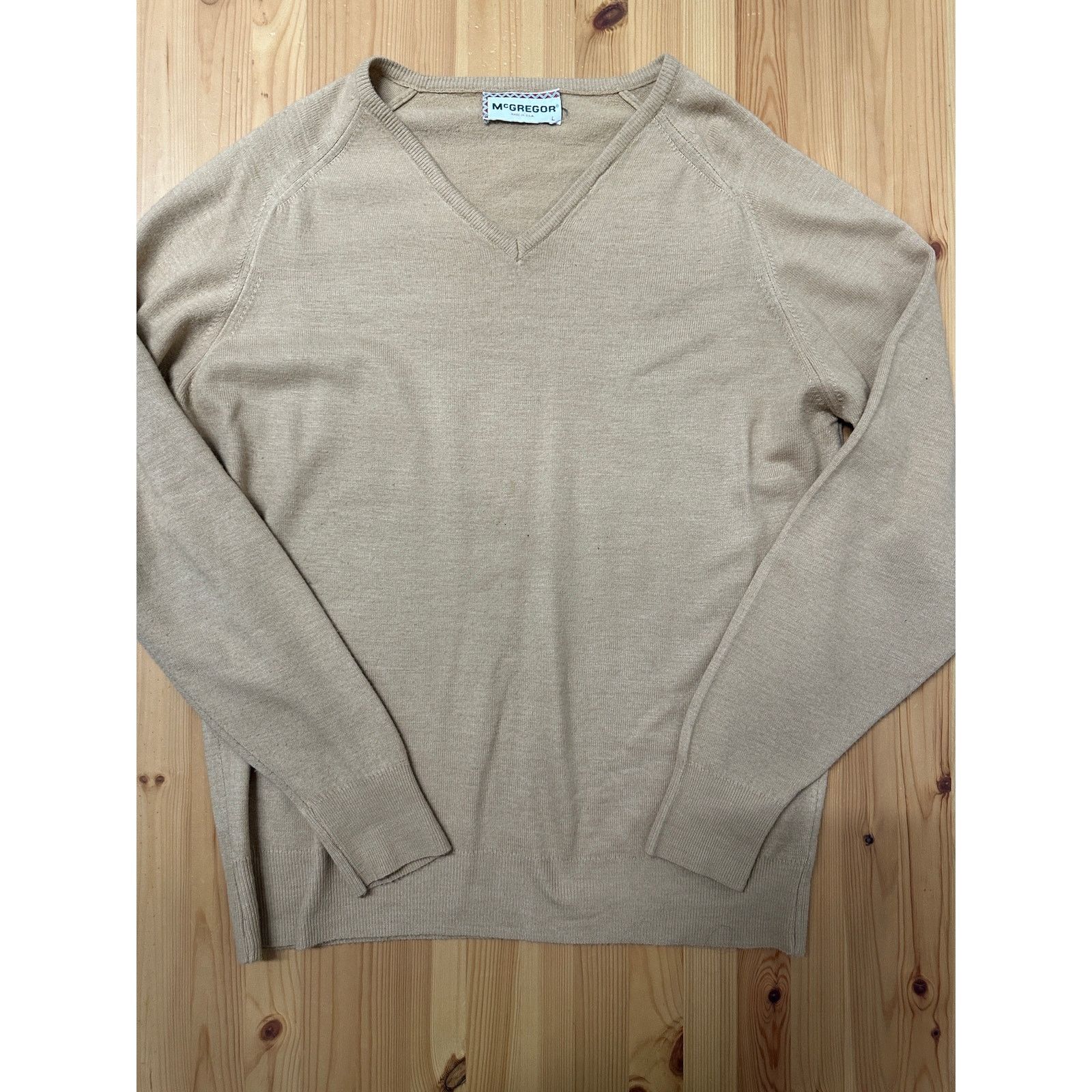 McGregor Vintage MacGregor Mens V-Neck Sweater Pullover Large Size US L / EU 52-54 / 3 - 1 Thumbnail