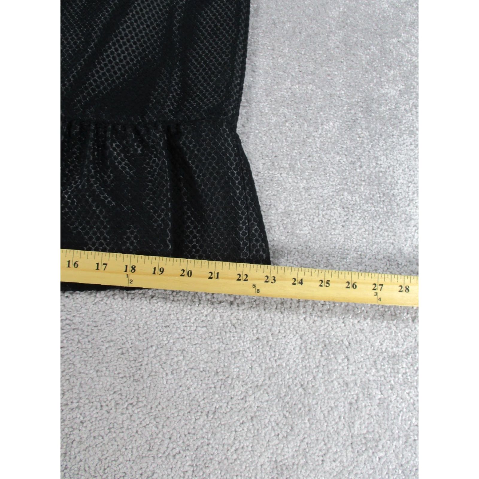 Ann Taylor VINTAGE Ann Taylor Skirt Womens 12 Black Textured Fishtail Pencil NEW Size 34" / US 12 / IT 48 - 3 Thumbnail