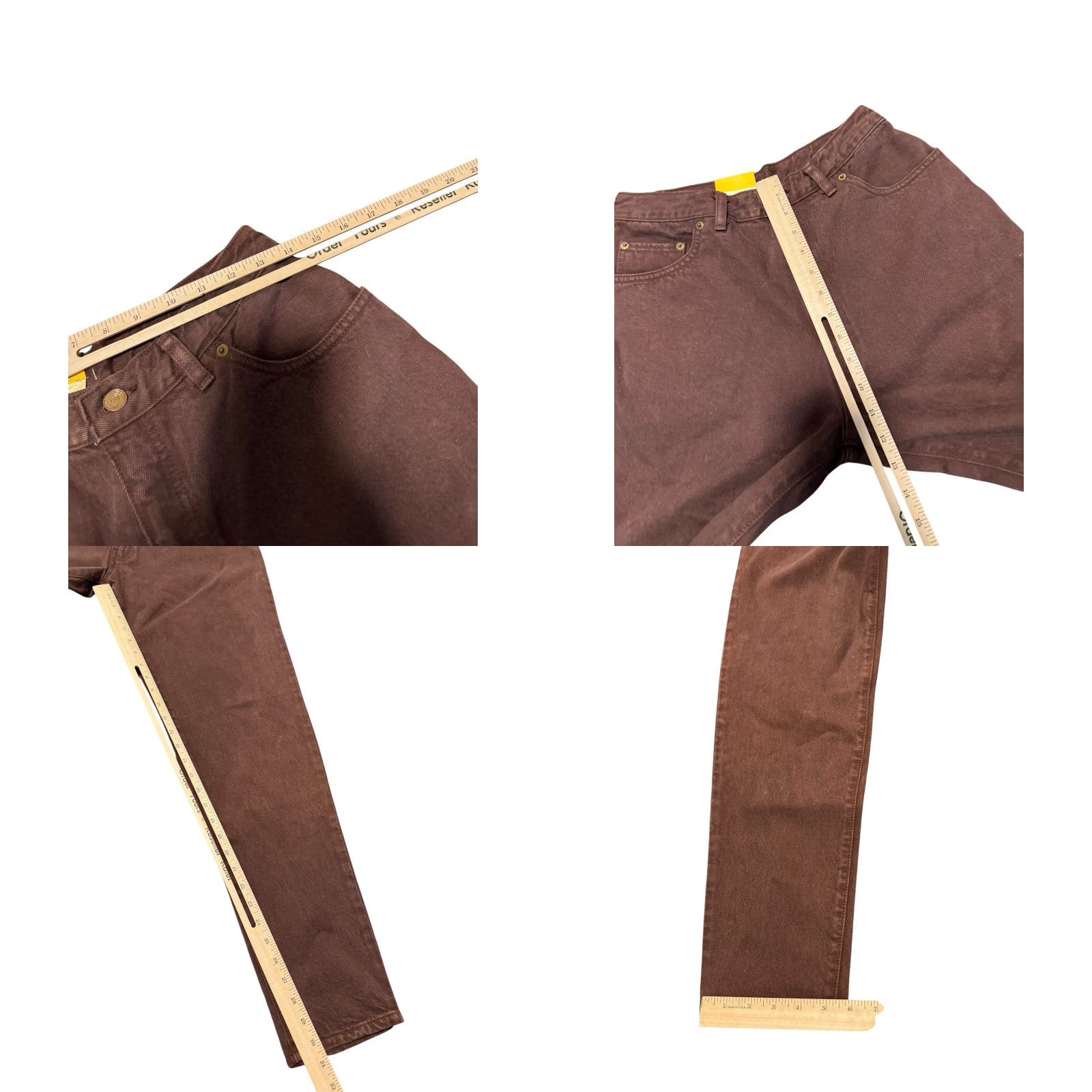 Big John VINTAGE BIG JOHN Jeans NL304 Brown Denim Men’s 33x32 5-Pocket Made in Japan Extra Size US 33 - 9 Thumbnail