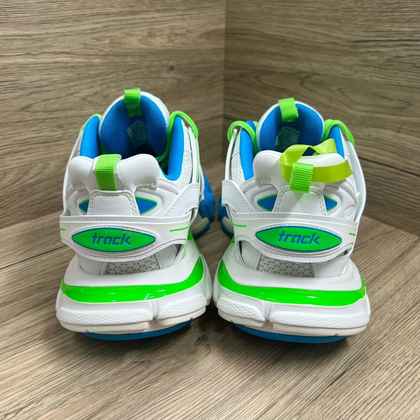Balenciaga Balenciaga Track White Green Blue Dad Shoes Size US 8 / EU 41 - 8 Thumbnail