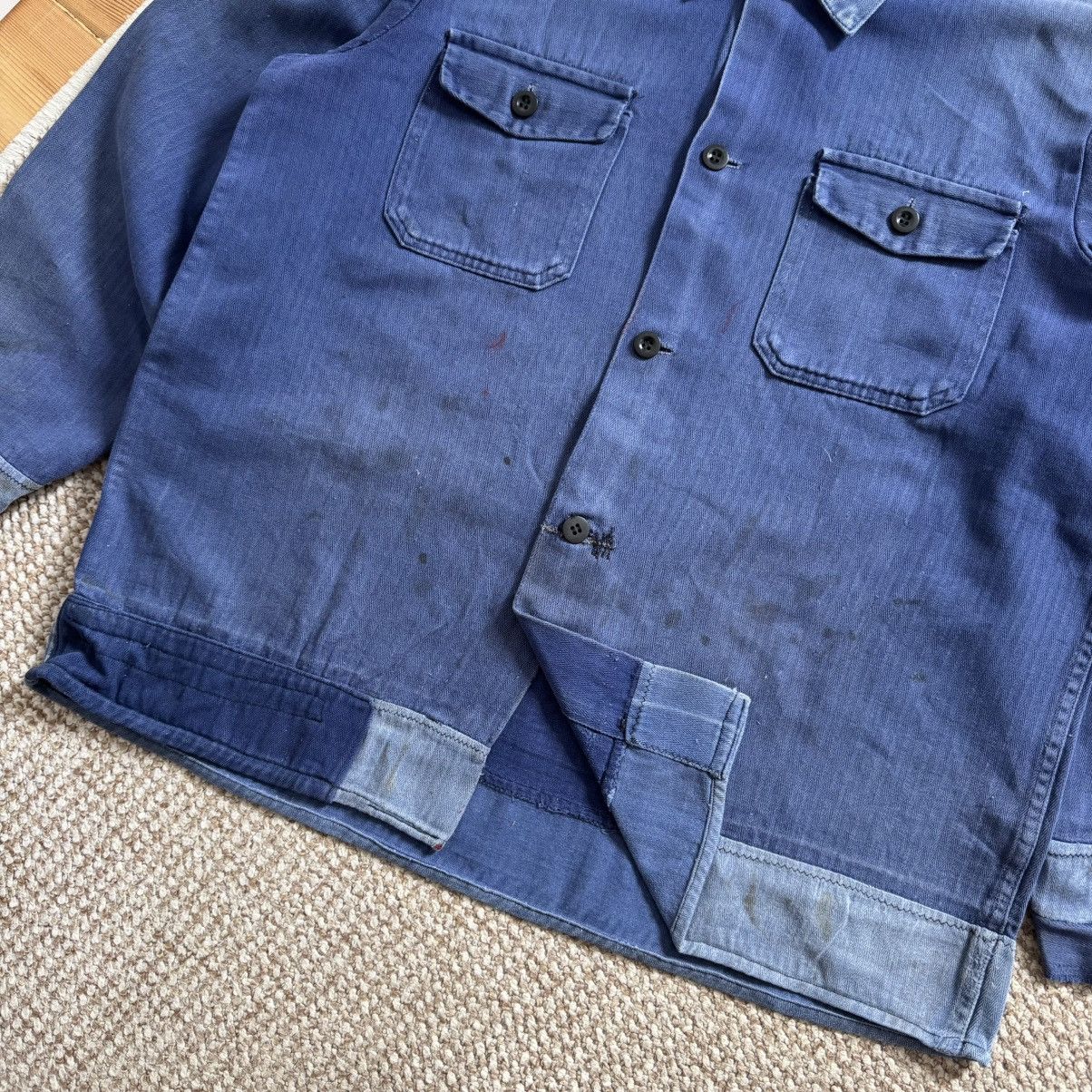 Le Laboureur 60s herringbone vintage repaired worn french jacket Size US M / EU 48-50 / 2 - 6 Thumbnail