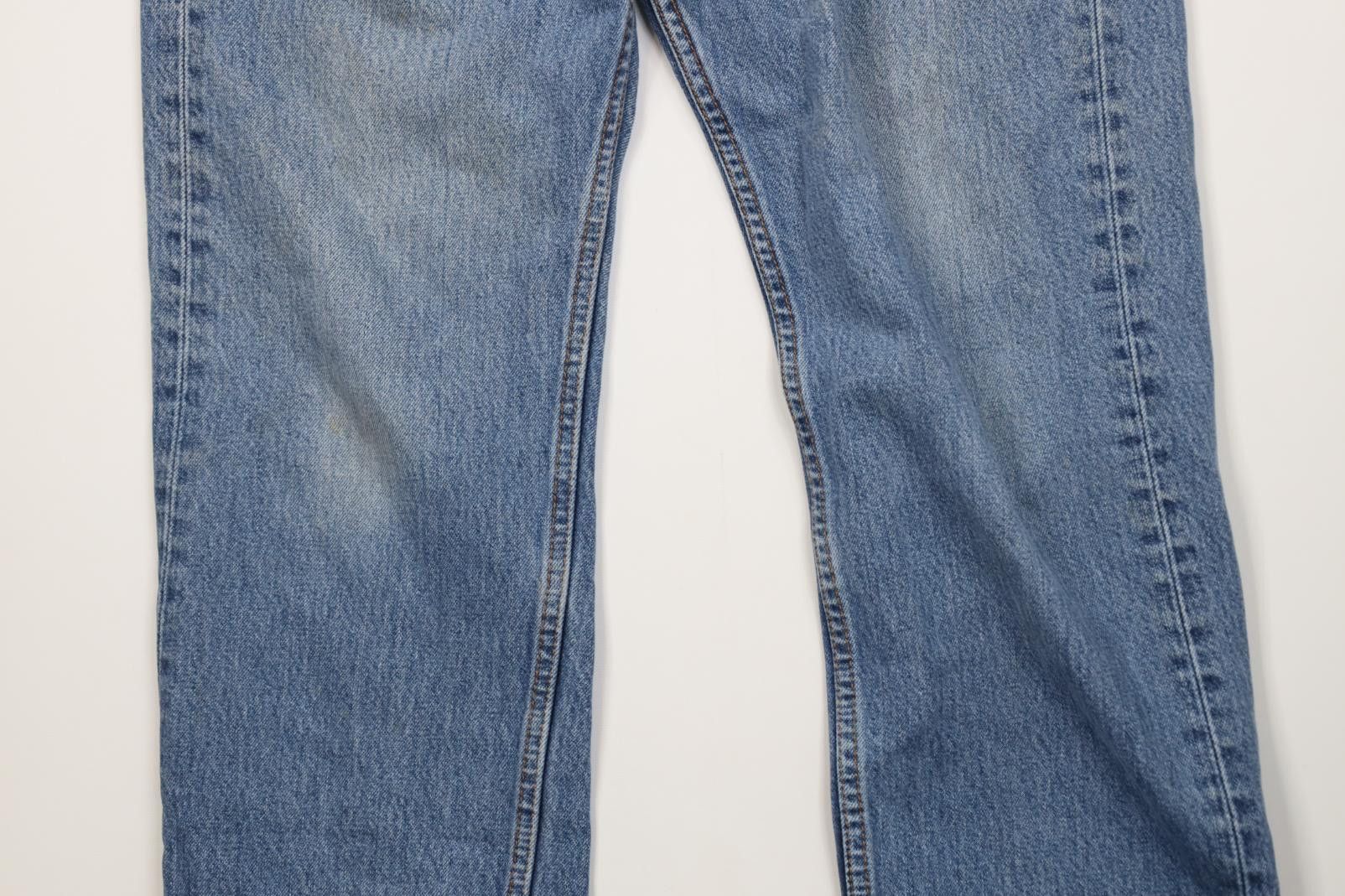 Levi's Vintage Y2K Levis 505 Regular Straight Leg Denim Jeans Blue Size US 35 - 3 Thumbnail