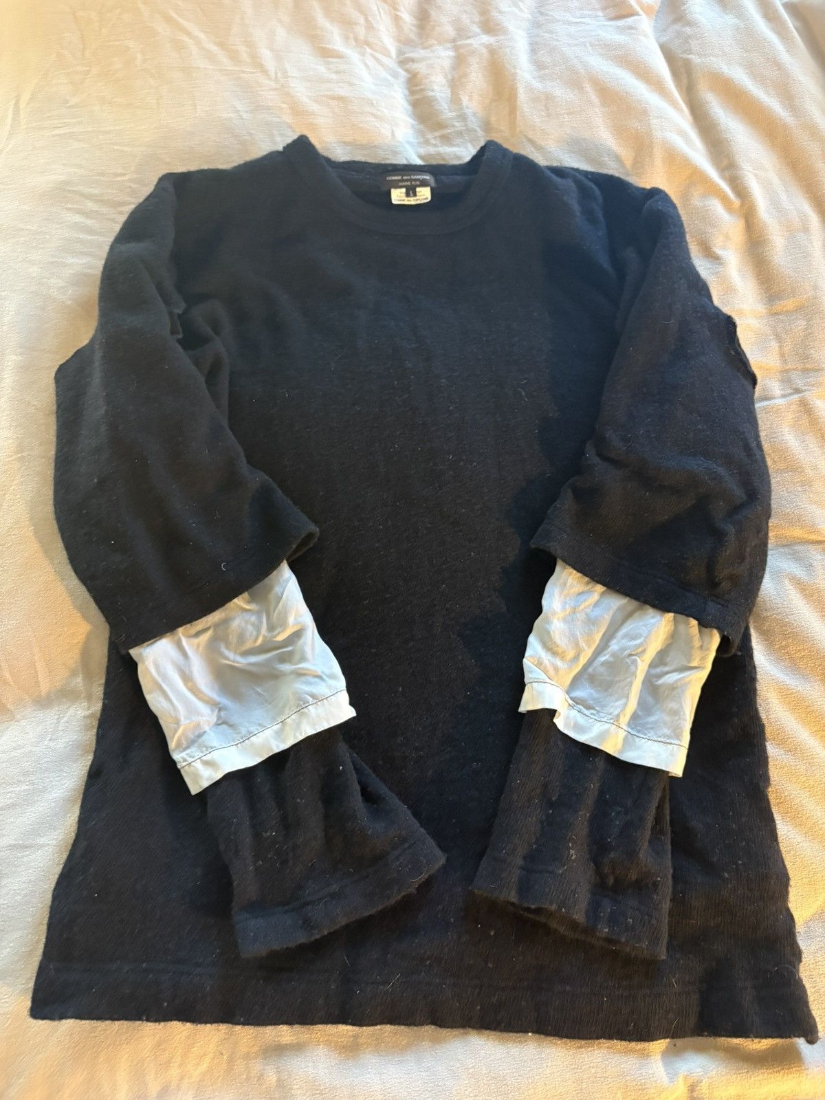 Comme des Garcons Homme Plus Comme des Garçons Black Layered Sweater Size US L / EU 52-54 / 3 - 6 Thumbnail