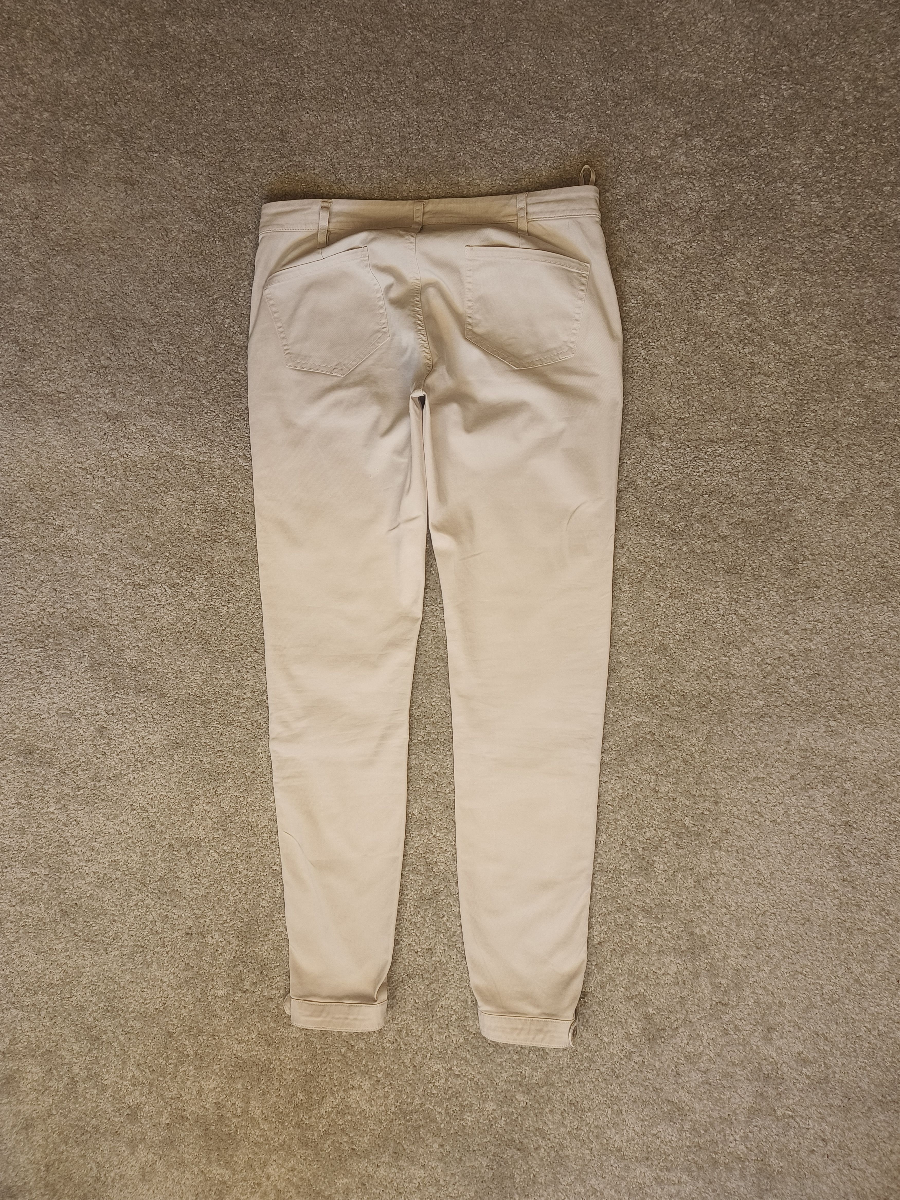 Other Hunkydory Cream/Off-White Ankle Zip Detail Pants Size 27" / US 4 / IT 40 - 4 Thumbnail