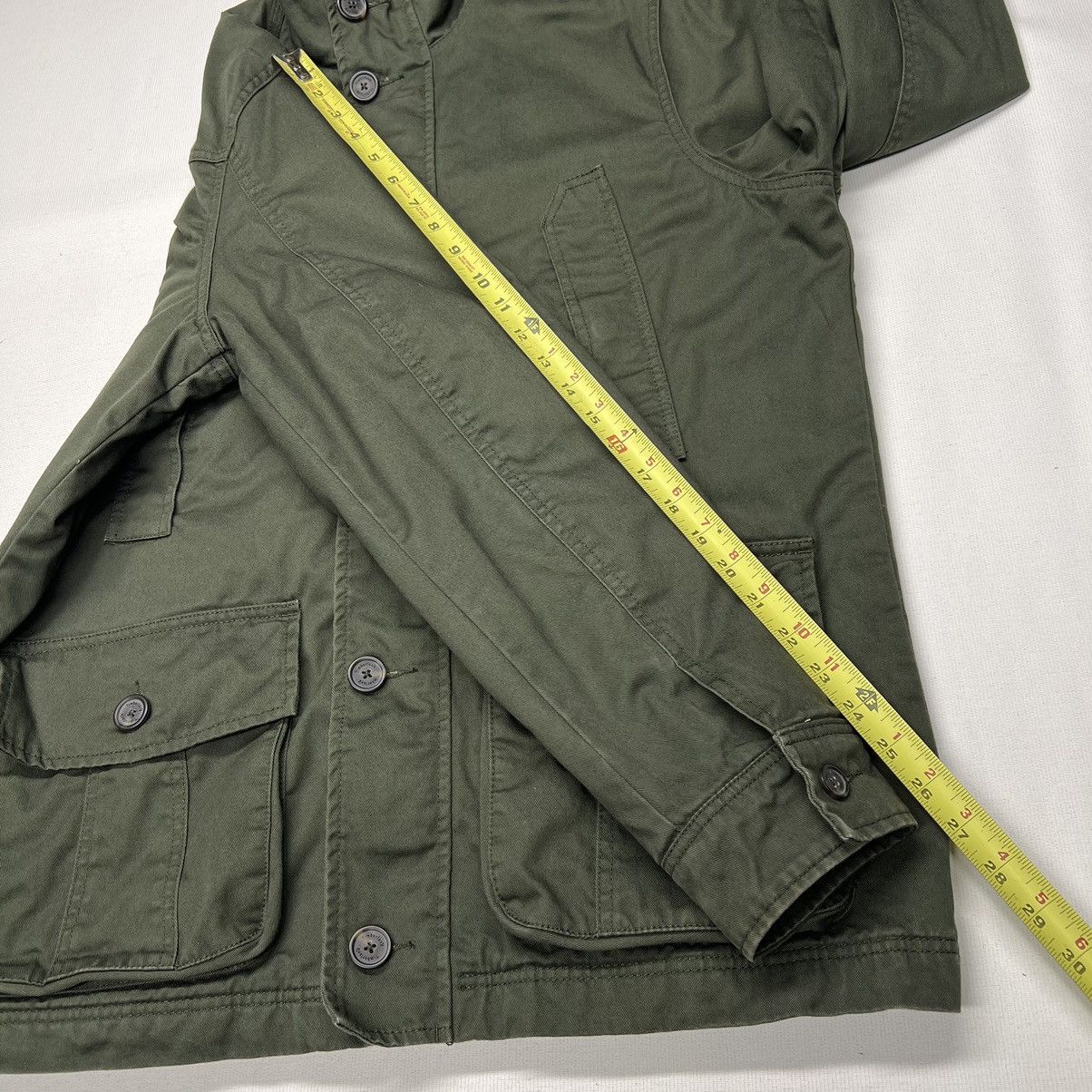 Timberland Timberland Jacket Green Cargo Quilted Lined Pocket Button Size US L / EU 52-54 / 3 - 18 Thumbnail