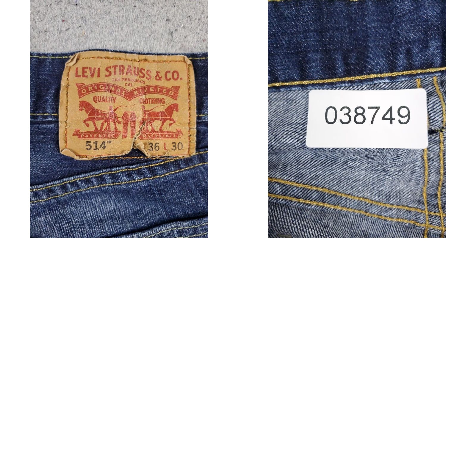 Levi's Levis Mens Straight Leg Jeans 36x30 Blue Casual Denim Pants Size US 36 / EU 52 - 8 Thumbnail