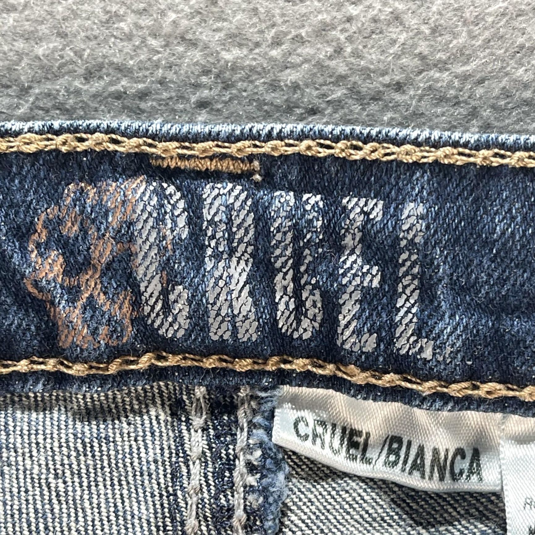 Vintage Cruel Girl Jeans Womens 13R Bianca Bootcut Stretch Embroidered Western Rodeo Blue 32in Inseam Casual Mens? Wait. Size 34" / US 12 / IT 48 - 4 Thumbnail