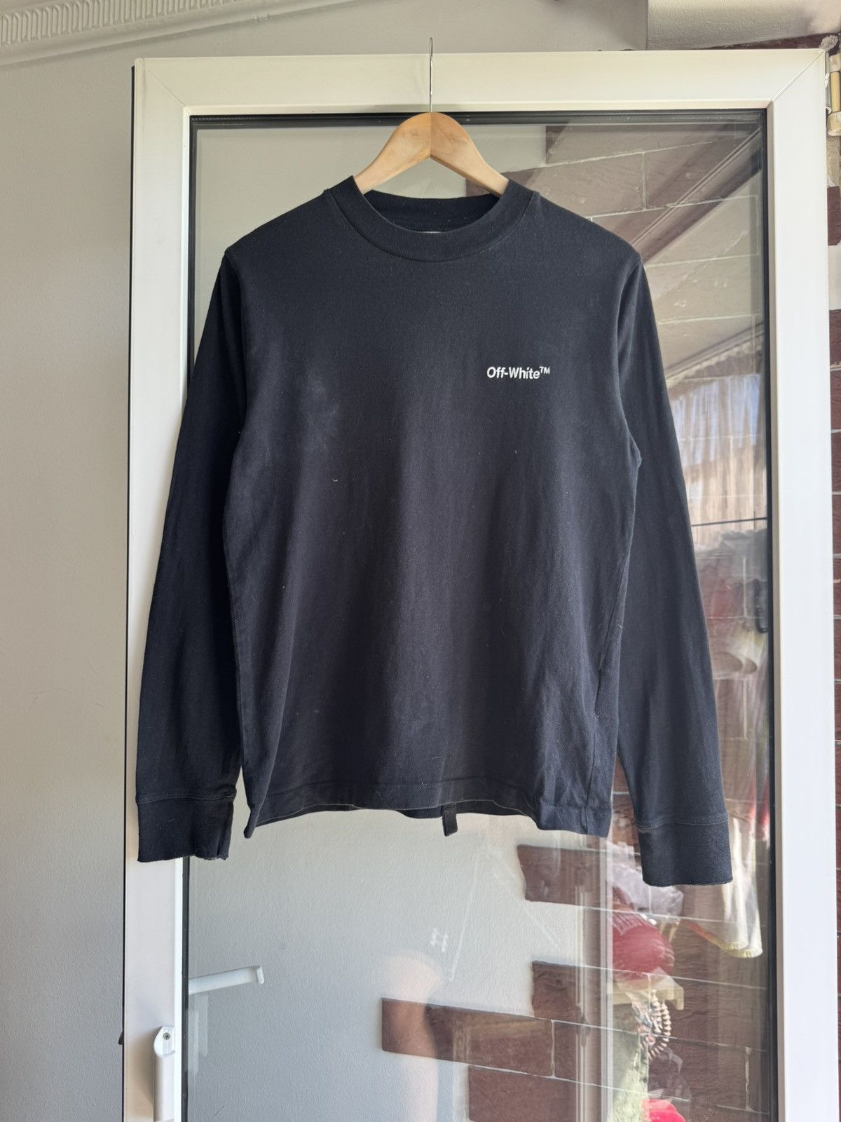 Off-White Off-White Black Long Sleeve Mini Logo Size US S / EU 44-46 / 1 - 2 Thumbnail