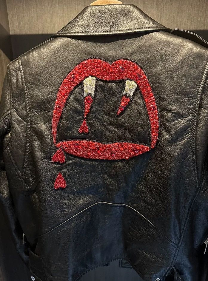 Saint Laurent Paris × Yves Saint Laurent Saint Laurent SLP Blood Tooth Skin jacket 2412-Nextarrow Size M / US 6-8 / IT 42-44 - 3 Thumbnail