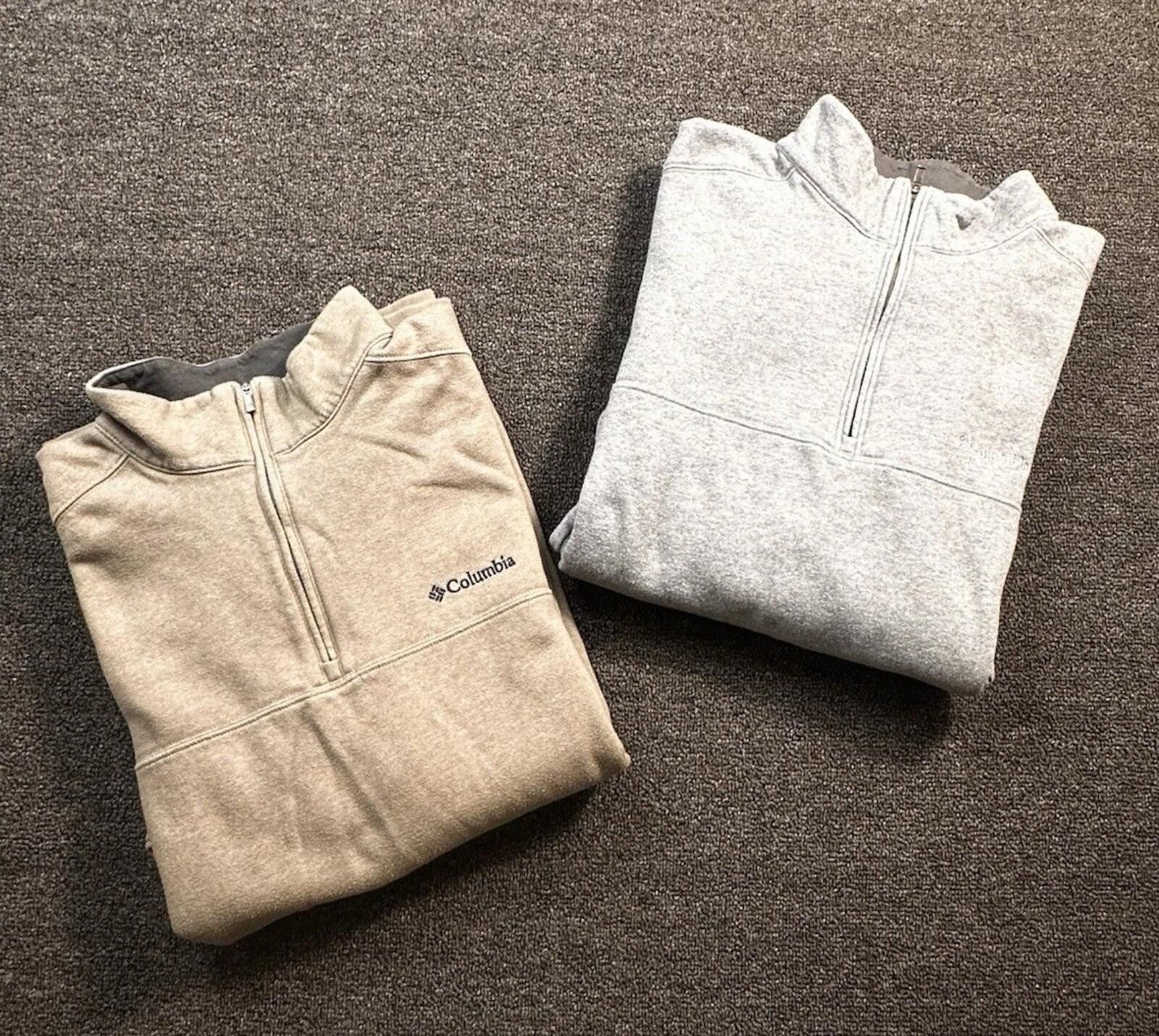 Columbia Lot of 2 - Columbia Men’s 2XL 1/4 Zip Pullover Sweatshirt Size US XXL / EU 58 / 5 - 1 Thumbnail