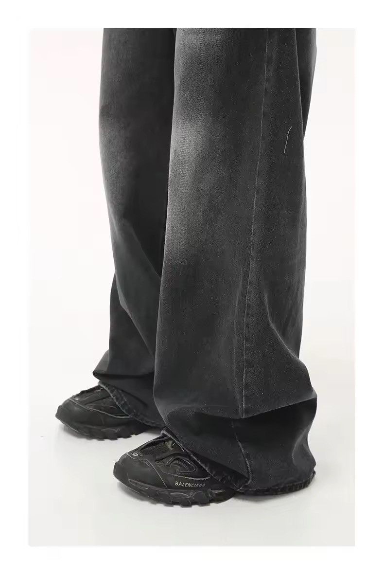 Japanese Brand × Jean Black Baggy Washed Denim Jeans Size US 31 - 4 Thumbnail