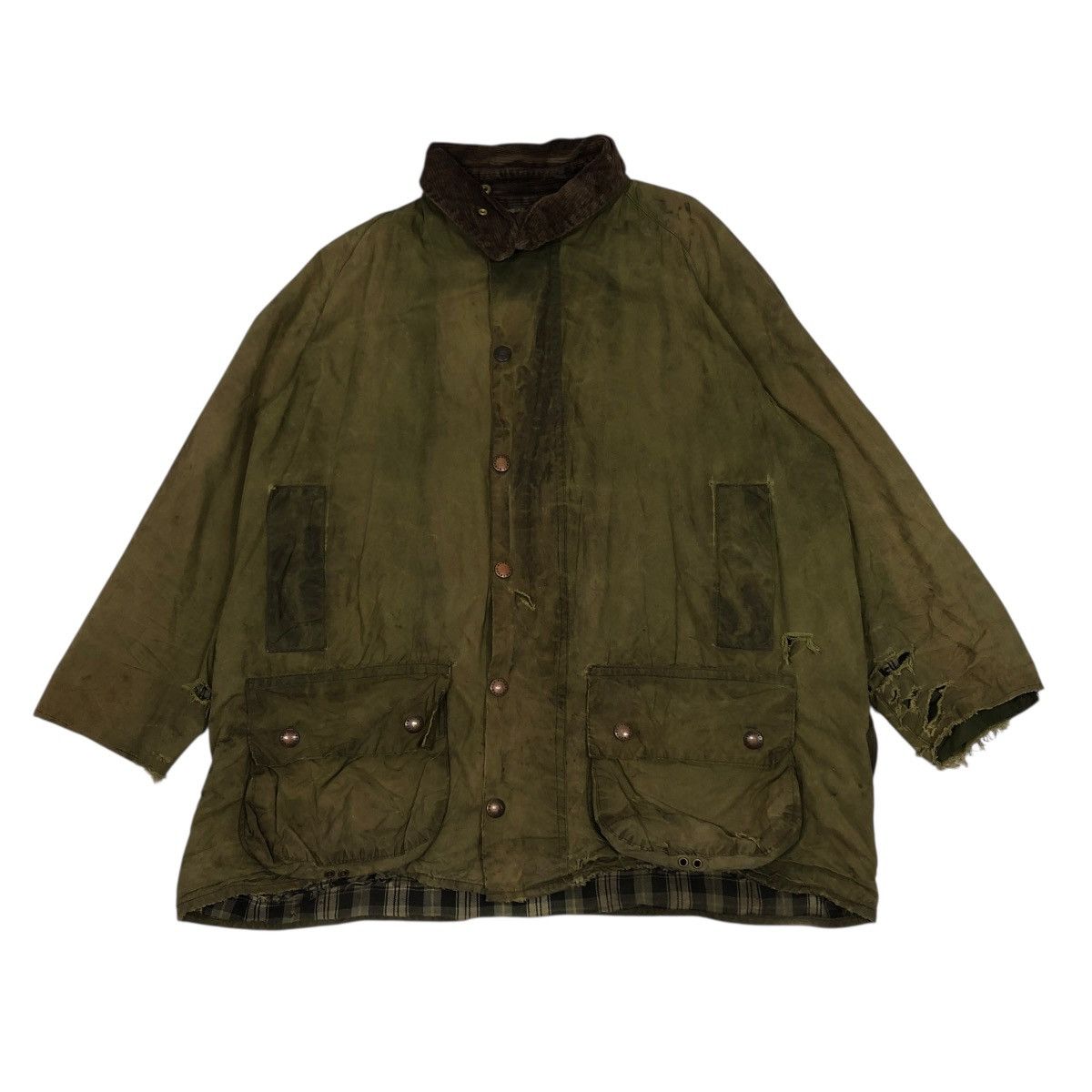 Barbour 🔥VINTAGE WAX JACKET SURVIVAL BARBOUR ENGLAND BLANKET Size US M / EU 48-50 / 2 - 2 Thumbnail