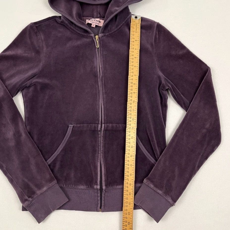 Juicy Couture Juicy Couture Hooded Jacket Womens M Plum Purple Velour Track Zip Up Y2K VTG Cookie Cutter Size M / US 6-8 / IT 42-44 - 5 Thumbnail