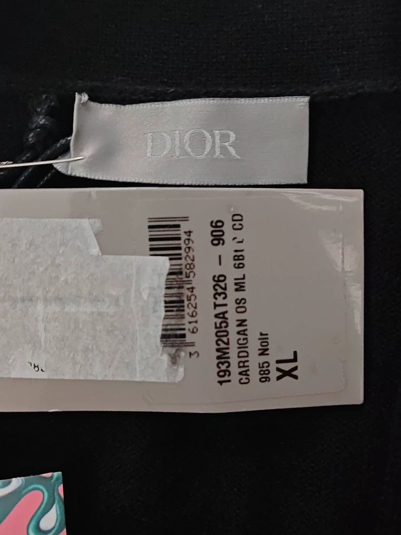Dior DIORV-neck Jersey cashmere sweater with long sleeves shirt Size US XL / EU 56 / 4 - 4 Thumbnail