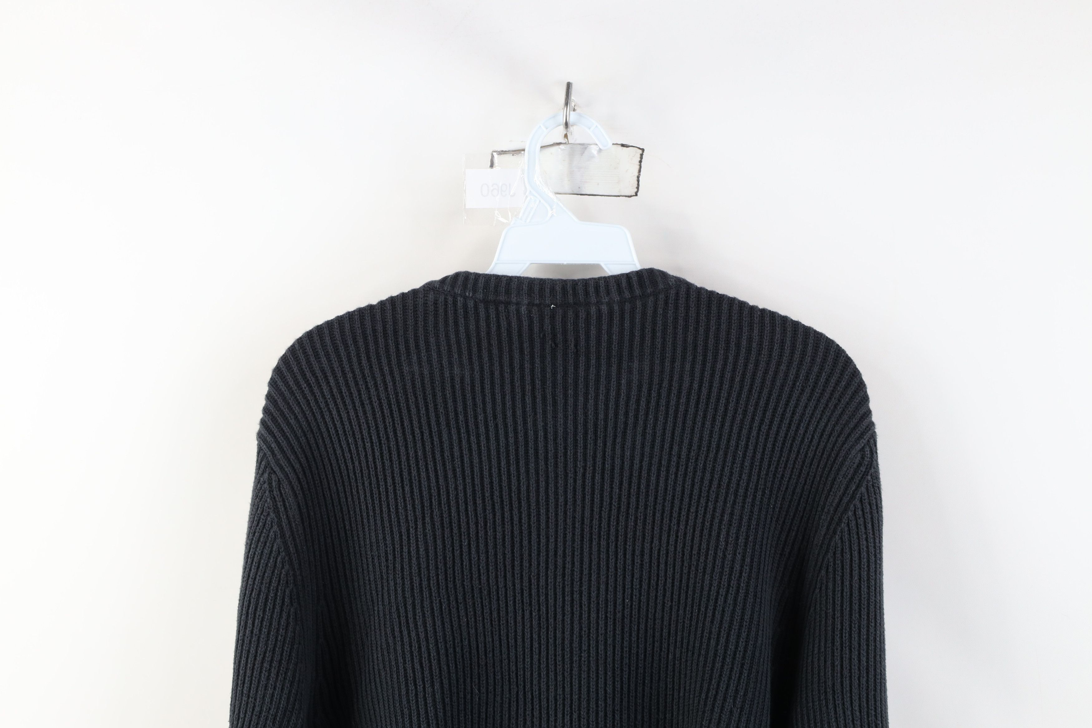Vintage Vintage 90s Y2K Streetwear Blank Cotton Ribbed Knit Sweater Size M / US 6-8 / IT 42-44 - 10 Thumbnail