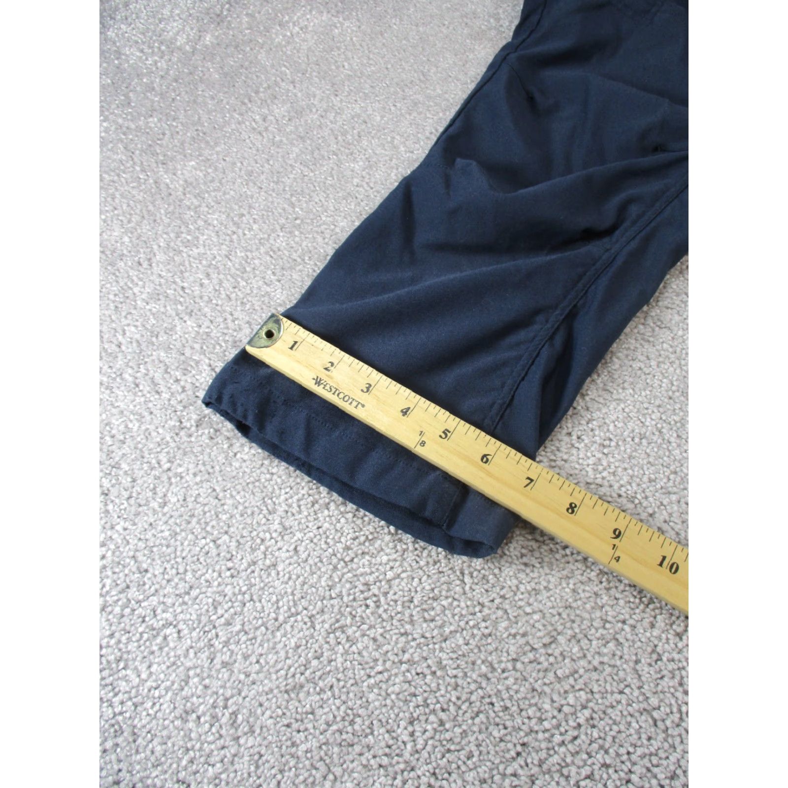 Prana prAna Pants Womens 34" Waist Navy Blue Nylon Hiking Capri Crop Pilling Size 24" / US 00 / IT 34 - 7 Thumbnail