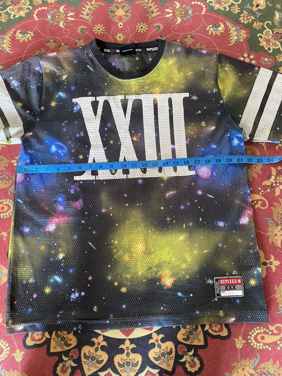 Japanese Brand Vintage REPEZEE:N Mesh Jersey Fullprint Size L Size US L / EU 52-54 / 3 - 10 Thumbnail