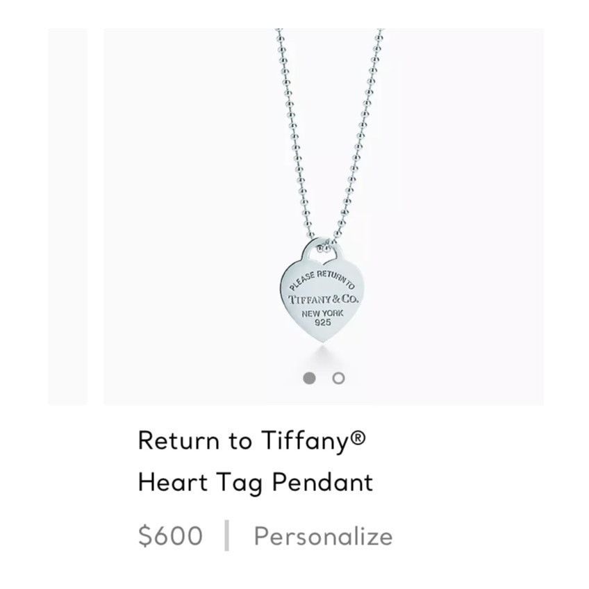 Tiffany & Co. TIFFANY & CO 34" Return to Tiffany Heart Pendant Necklace Size ONE SIZE - 1 Thumbnail