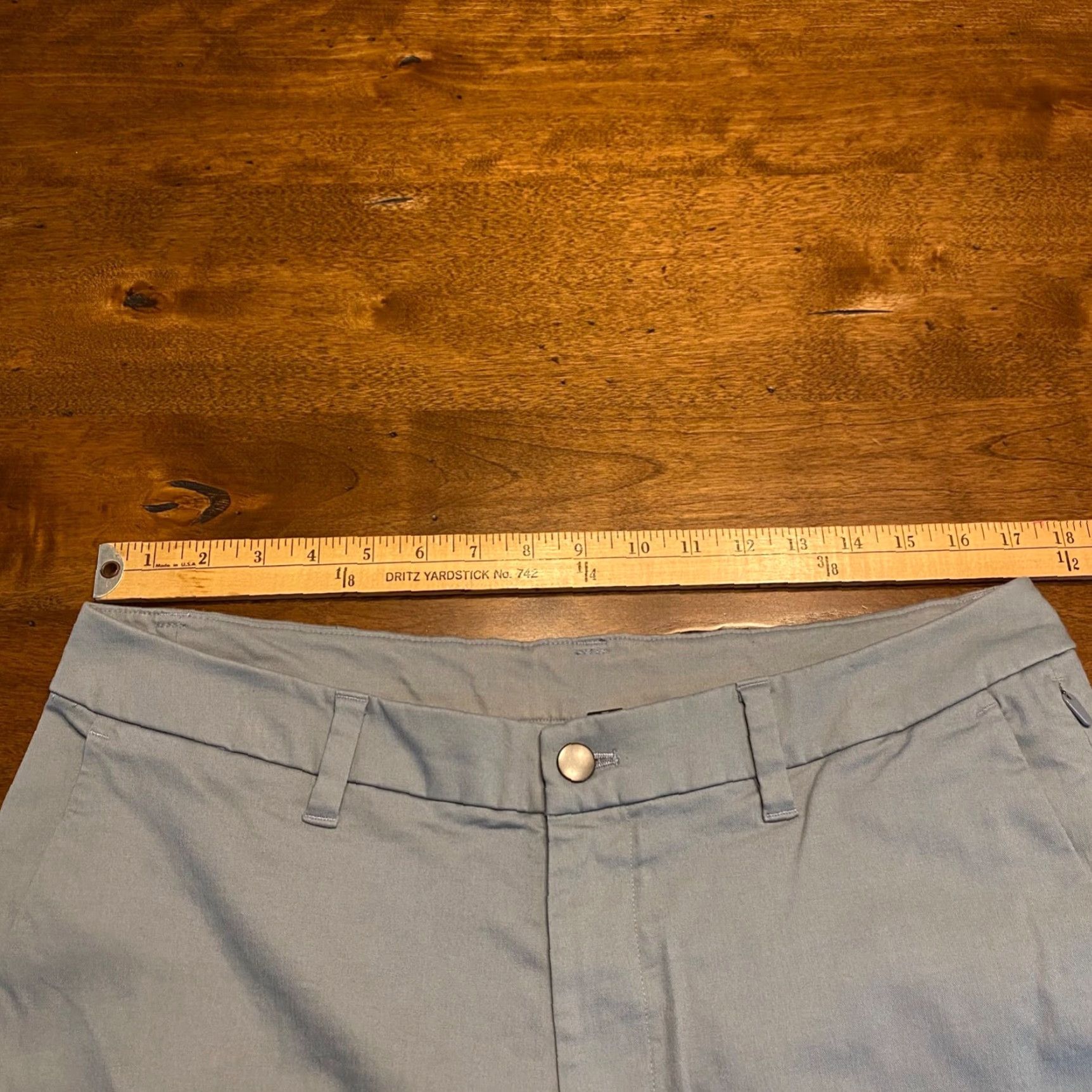 Lululemon Lululemon Commission Shorts Mens 34 Light Blue Relaxed Chino 11" Khakis 7AKAS Size US 34 / EU 50 - 5 Thumbnail