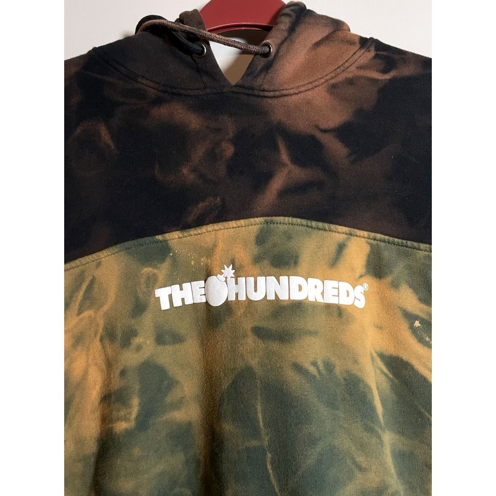 The Hundreds The Hundreds Hoodie Men’s M Pullover Tie Dye Bomb Logo Graphic Print Sweatshirt Size US M / EU 48-50 / 2 - 4 Thumbnail