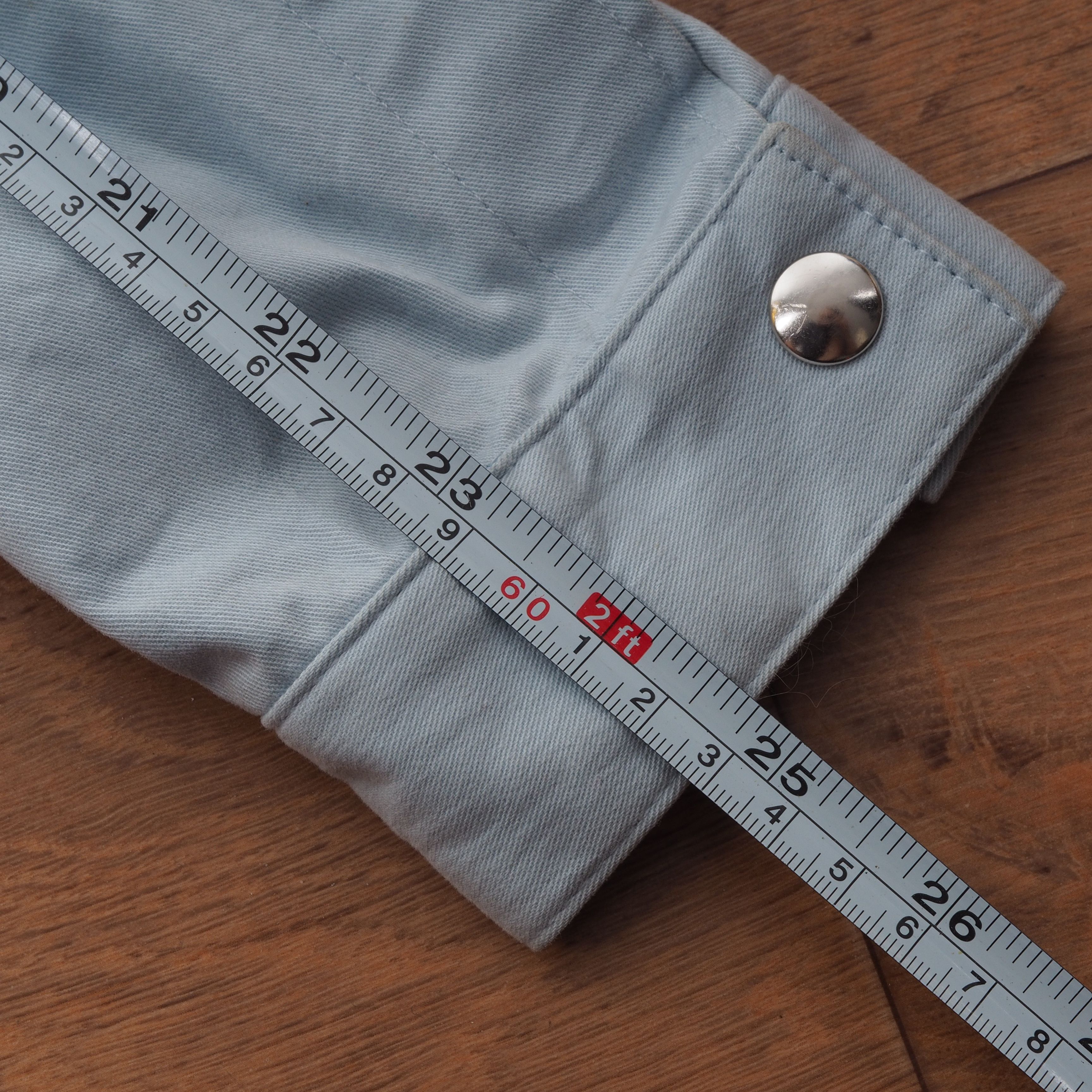 Designer × Other Alessandro Albanese Light Blue Cotton Zip Jacket Size M / US 6-8 / IT 42-44 - 11 Thumbnail