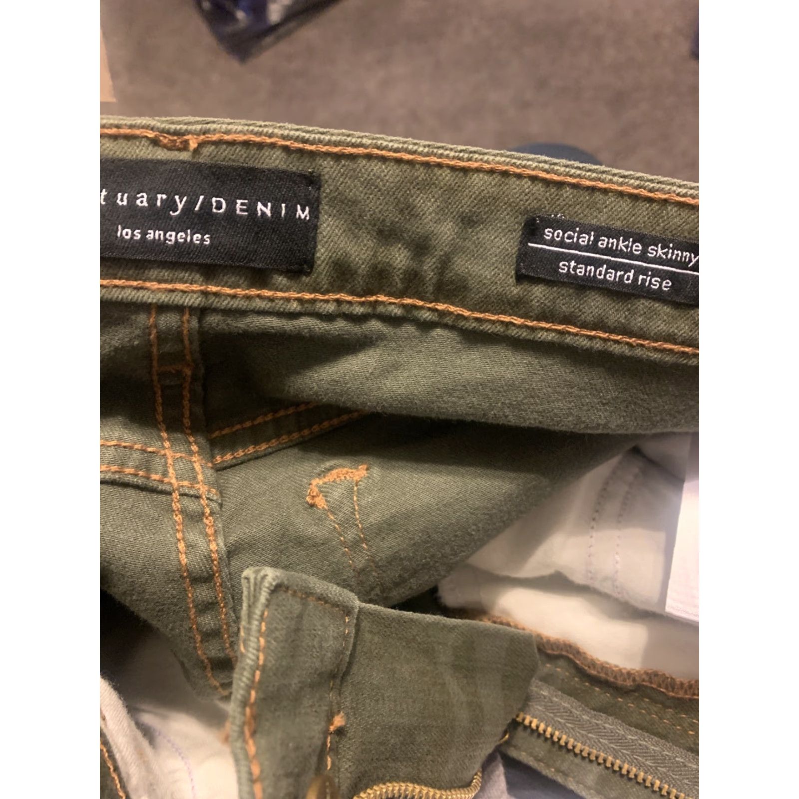 Sanctuary Sanctuary Denim Black Pants Velvet High Rise Social Skinny Jeans 26/2 Slim Denim Social Ankle Skinny Womens Regular Size 26 Black Size 26" / US 2 / IT 38 - 6 Thumbnail
