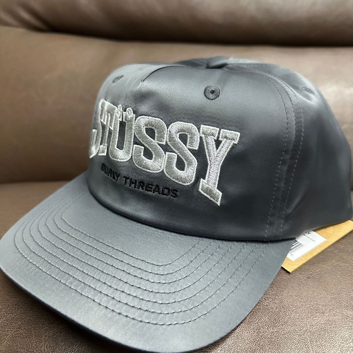 Stussy STUSSY MD BURLY THREADS CAP - GREY Size ONE SIZE - 3 Thumbnail