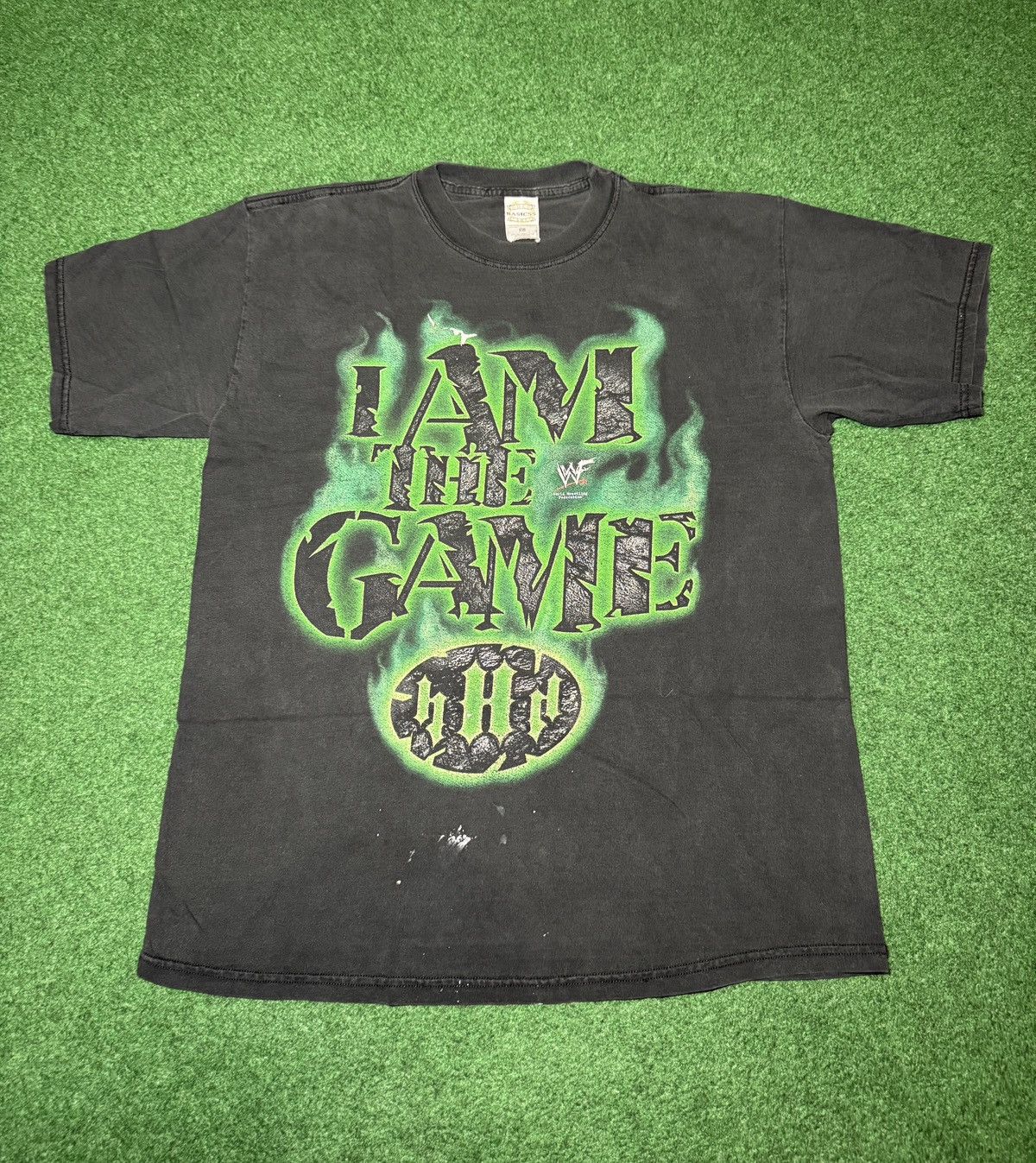 Vintage Triple H Flame WWF I Am The Game XL RARE T Shirt