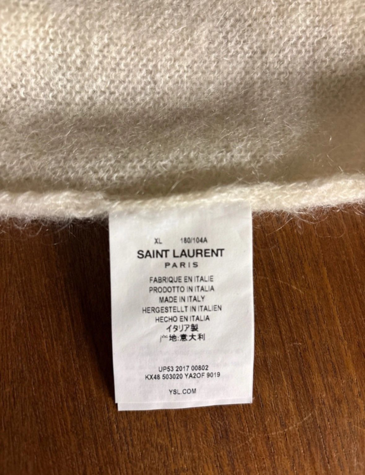 Saint Laurent Paris Saint Laurent mohair sweater XL Size US XL / EU 56 / 4 - 3 Thumbnail
