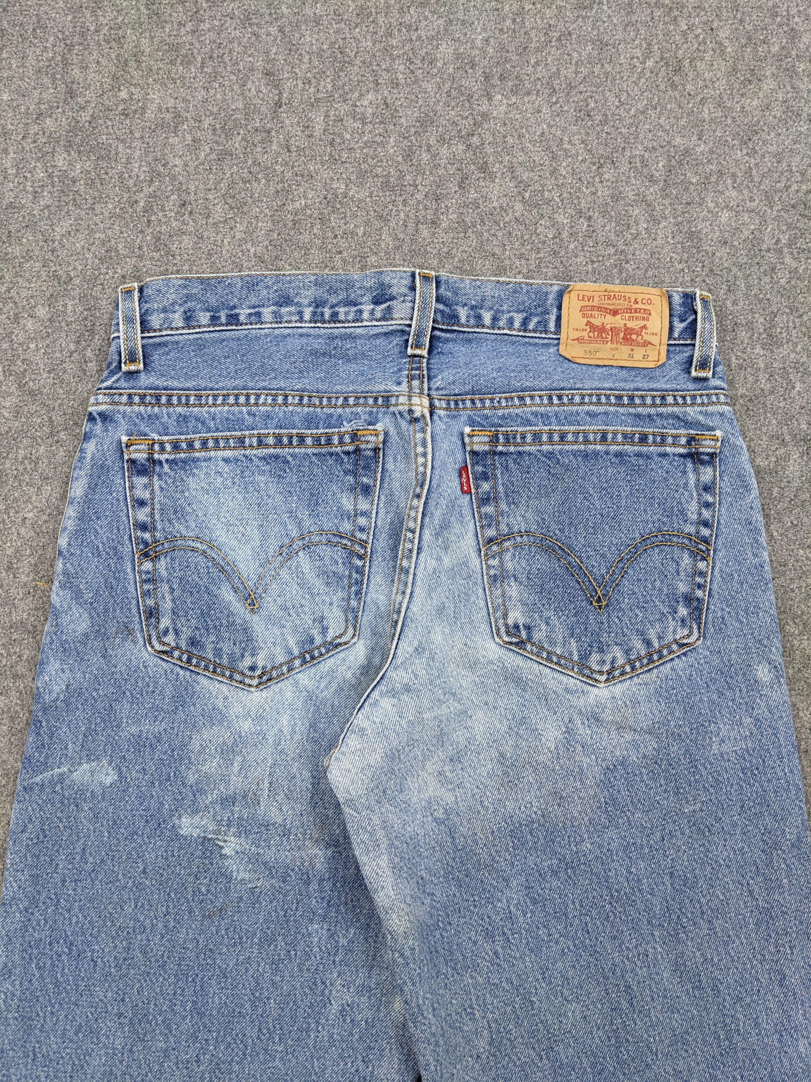 Levi's Vintage Levis 550 Faded Blue Jeans DJ0026Z Size US 30 / EU 46 - 4 Thumbnail