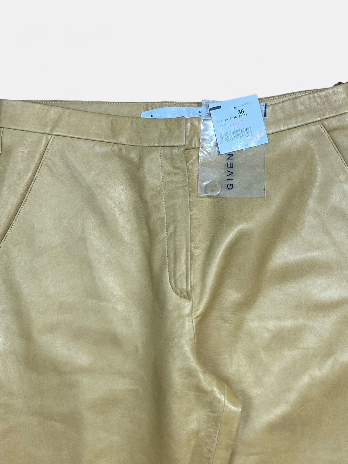 Givenchy Givenchy Paris - Leather Button Pants Size 26" / US 2 / IT 38 - 4 Thumbnail