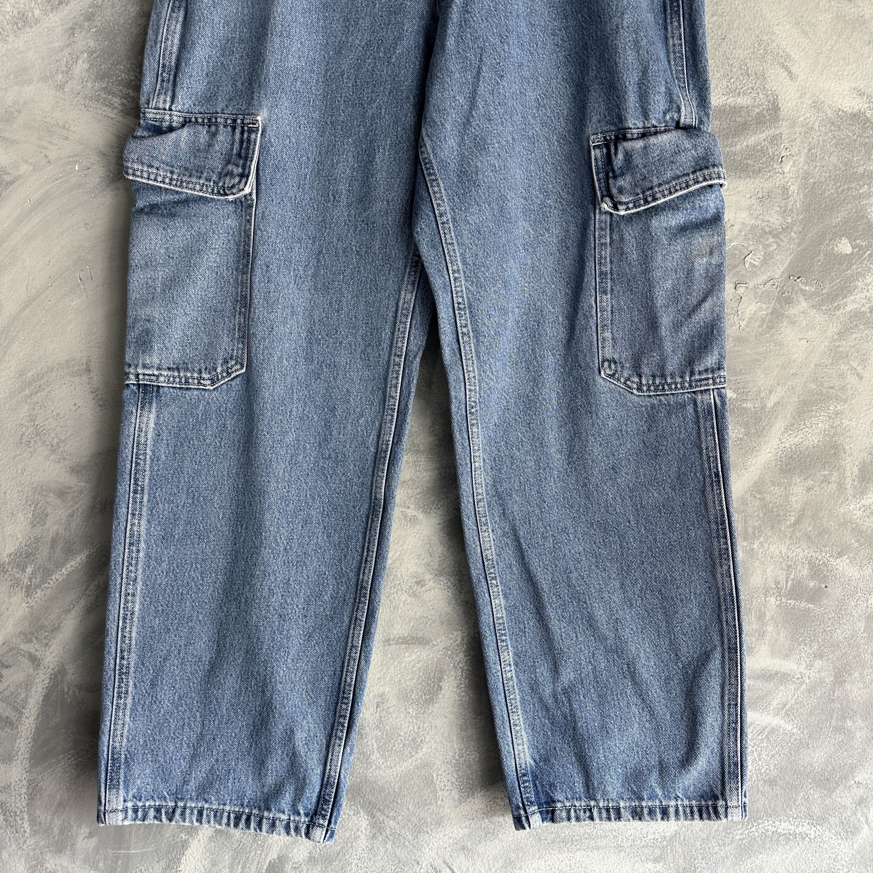 Levi's Vtg Levi's SilverTab Cargo Jeans Mens Baggy Flap Pocket Size US 33 - 8 Thumbnail