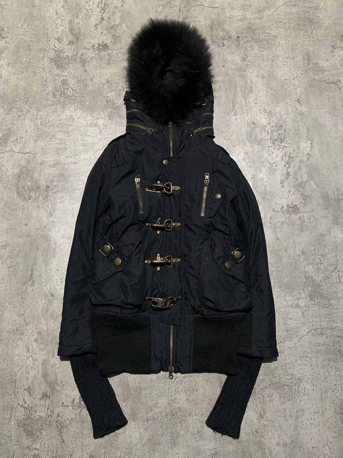 If Six Was Nine SLY JAPAN multi zipper convertible punk raccoon fur jacket Size US S / EU 44-46 / 1 - 1 Thumbnail