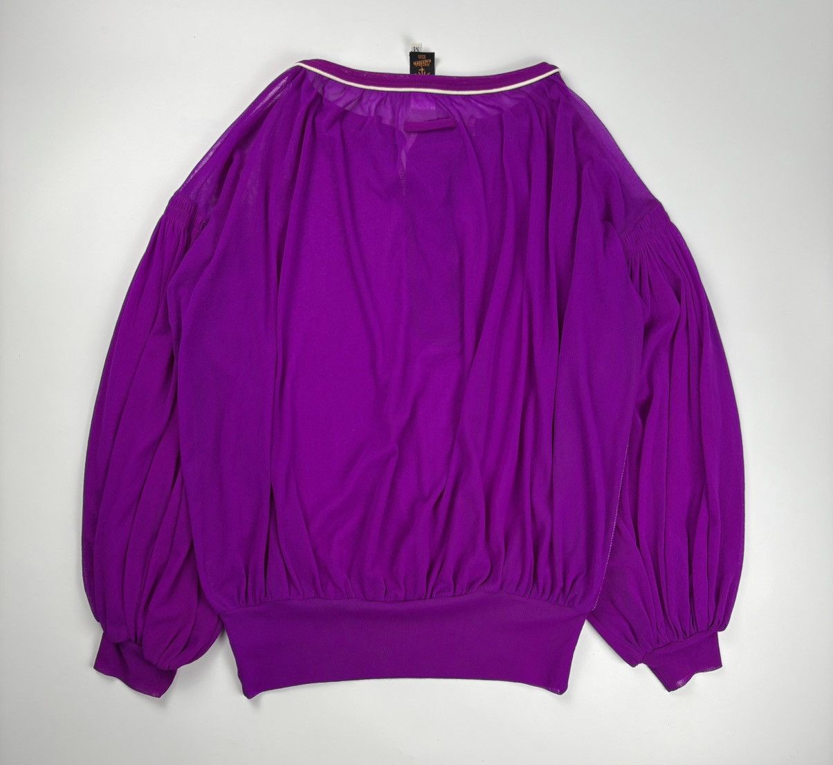 Jean Paul Gaultier JPG See Through Mesh Sailor Blouse Size M / US 6-8 / IT 42-44 - 8 Thumbnail