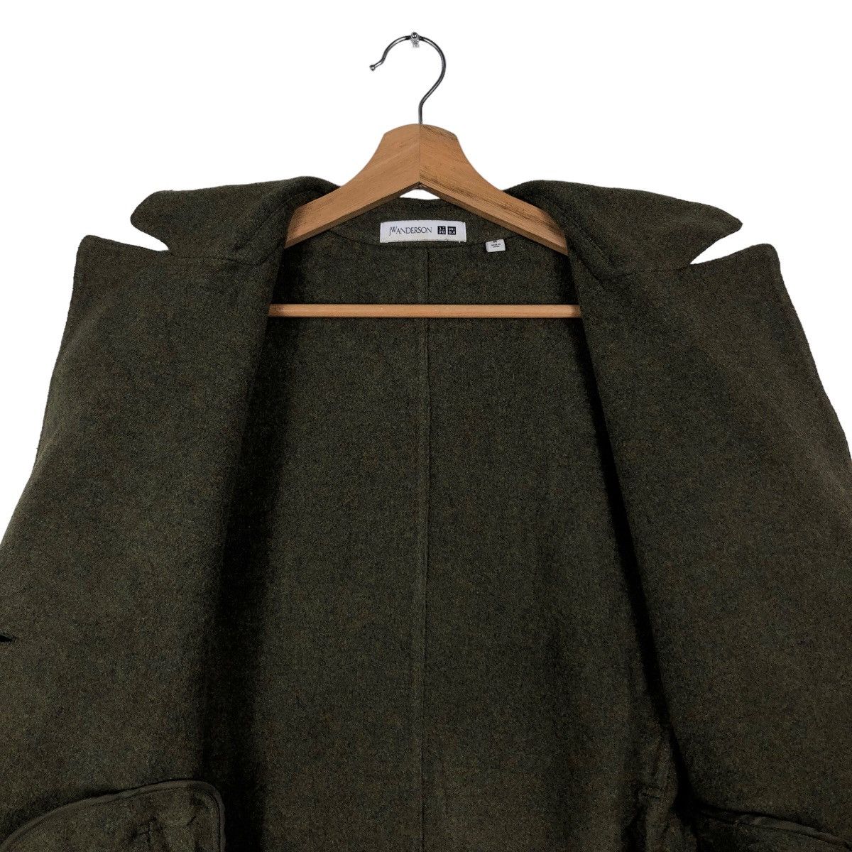 JW Anderson 🔥Double Breast Long Fly Coats Wool Herringbone Japan Made Size US M / EU 48-50 / 2 - 11 Thumbnail