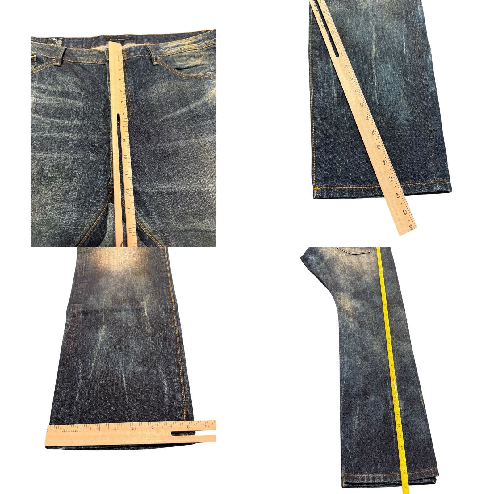 Cult Of Individuality VINTAGE CULT OF INDIVIDUALITY REBEL STRAIGHT JAPANESE SELVEDGE BLUE JEANS MENS 44X34 Size US 44 / EU 60 - 10 Thumbnail