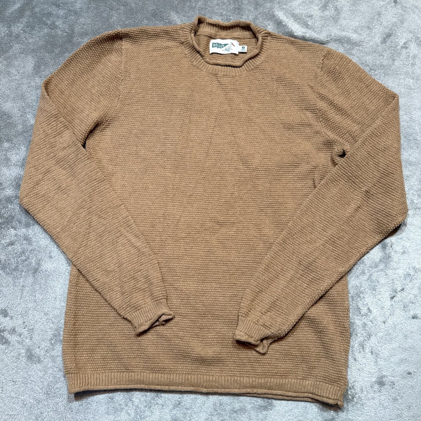 Vintage Wellen Sweater Mens S Grain Neutral Huckberry Organic Cotton Cashmere Roll Neck Beige Pullover Mens Size S Size US S / EU 44-46 / 1 - 2 Thumbnail