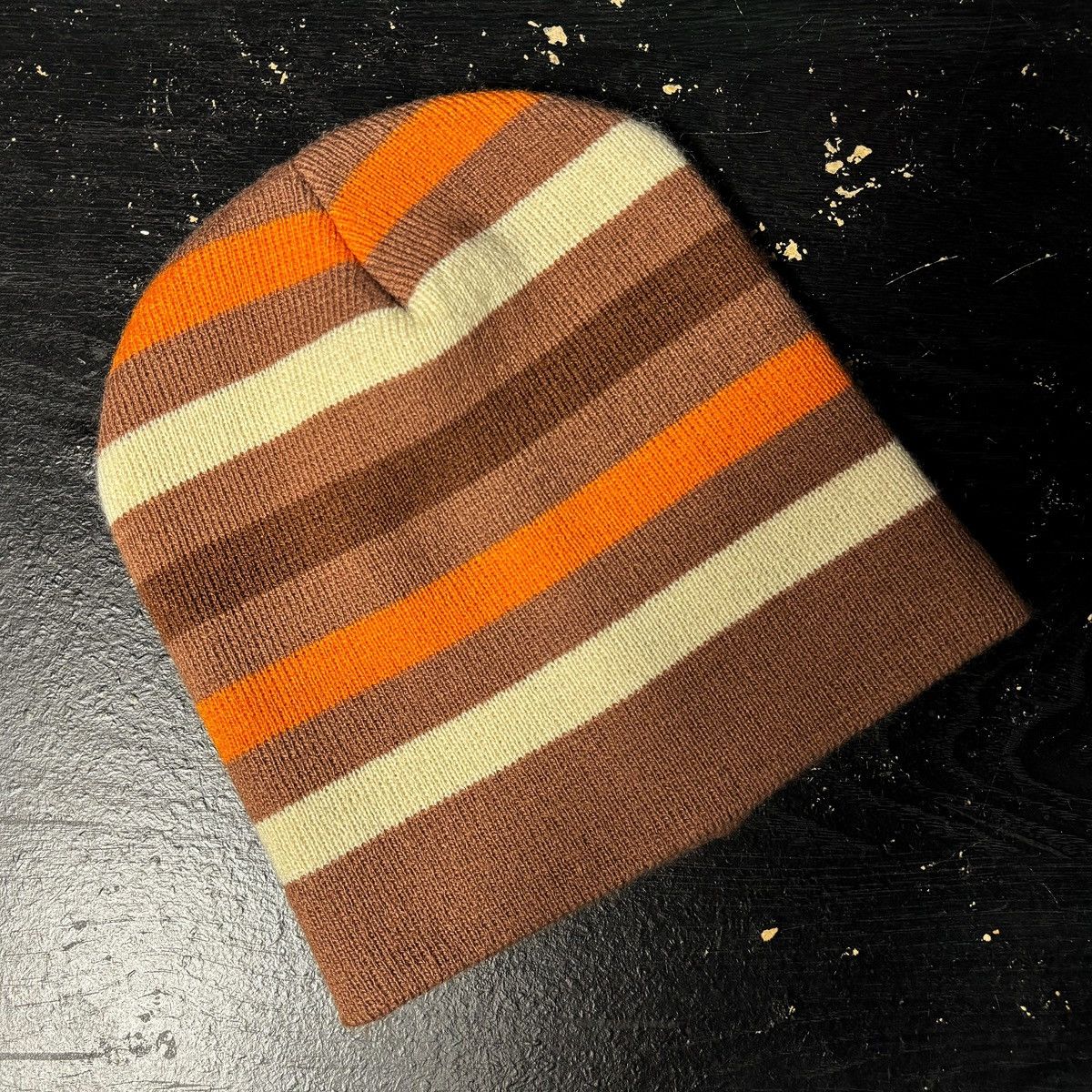 Other Vintage Y2K Striped Beanie Size ONE SIZE - 1 Thumbnail