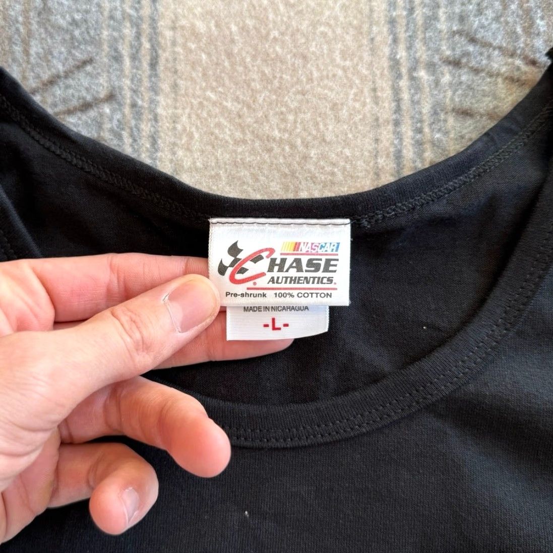 Chase Authentics VINTAGE Tony Stewart Home Depot NASCAR Tank Top Shirt L Men Black 90s Cars Sports Shirt Mens Tank Top Size US L / EU 52-54 / 3 - 3 Thumbnail