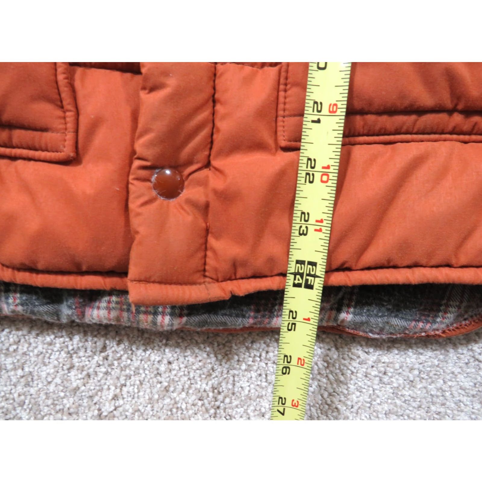 Vintage VINTAGE Westwind Sportswear Puffer Vest Mens M Orange Nylon Lined Quilted Mid-Length Down Snap Size US M / EU 48-50 / 2 - 5 Thumbnail