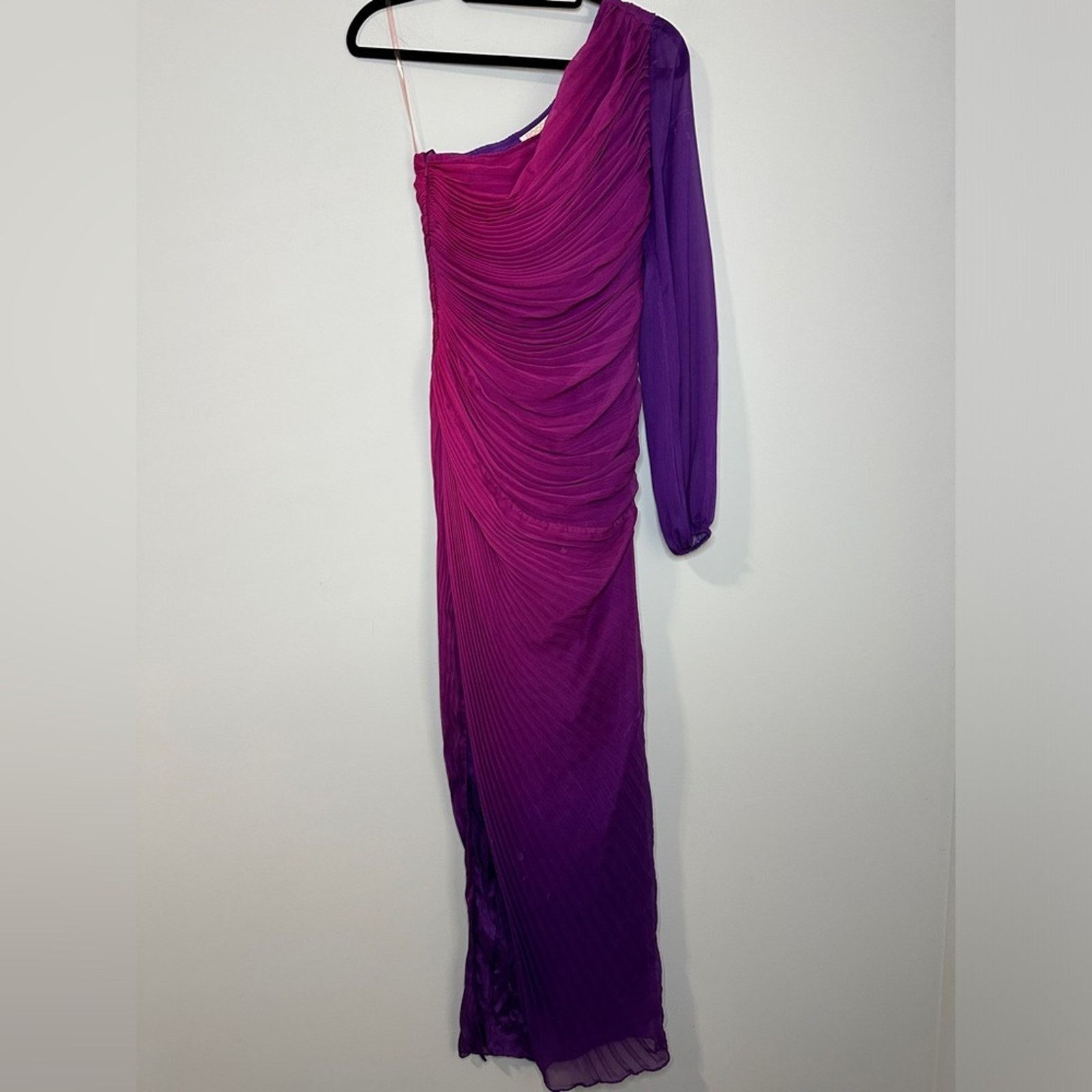 Rococo Sand Rococo Sand Size Small Pink & Purple Pleated Paige Long Gown Size S / US 4 / IT 40 - 6 Thumbnail