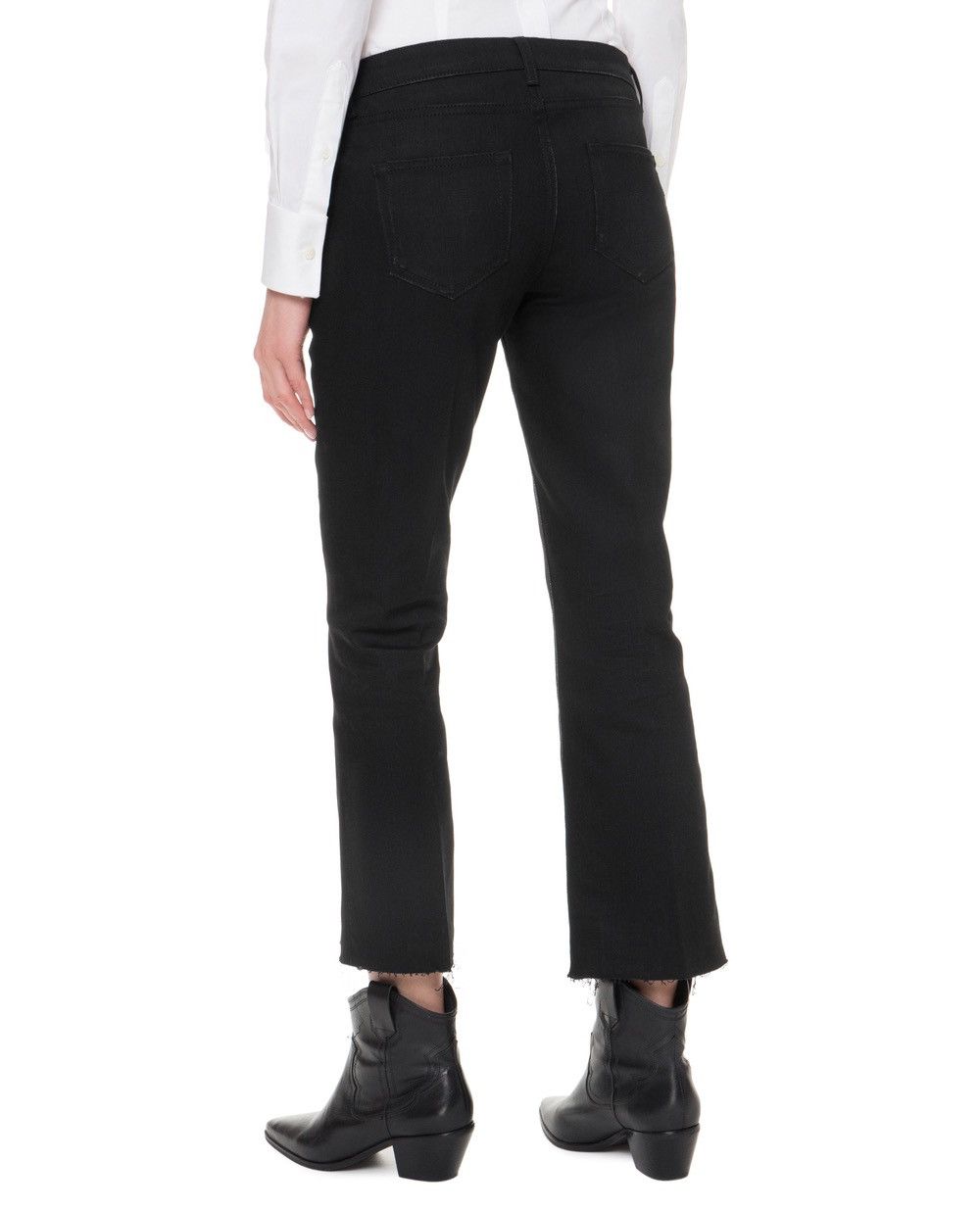 Hedi Slimane × Saint Laurent Paris × Yves Saint Laurent S/S 18 Saint Laurent Paris Cropped Bootcut Jeans Size 26" / US 2 / IT 38 - 2 Thumbnail