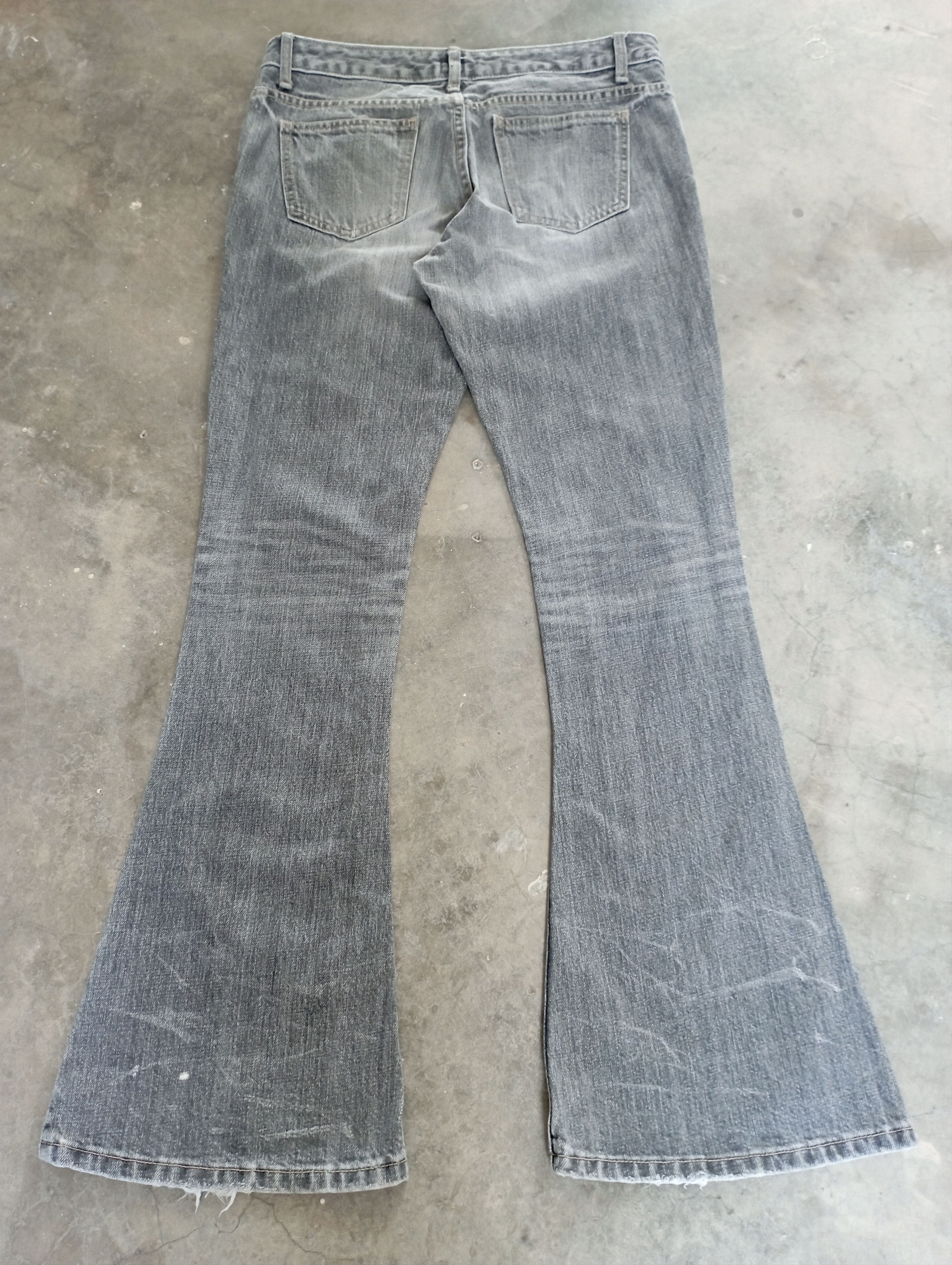 Japanese Brand Flare Jeans Japan Faded Distressed ET BOiTE Low Rise Jeans Size US 30 / EU 46 - 2 Thumbnail
