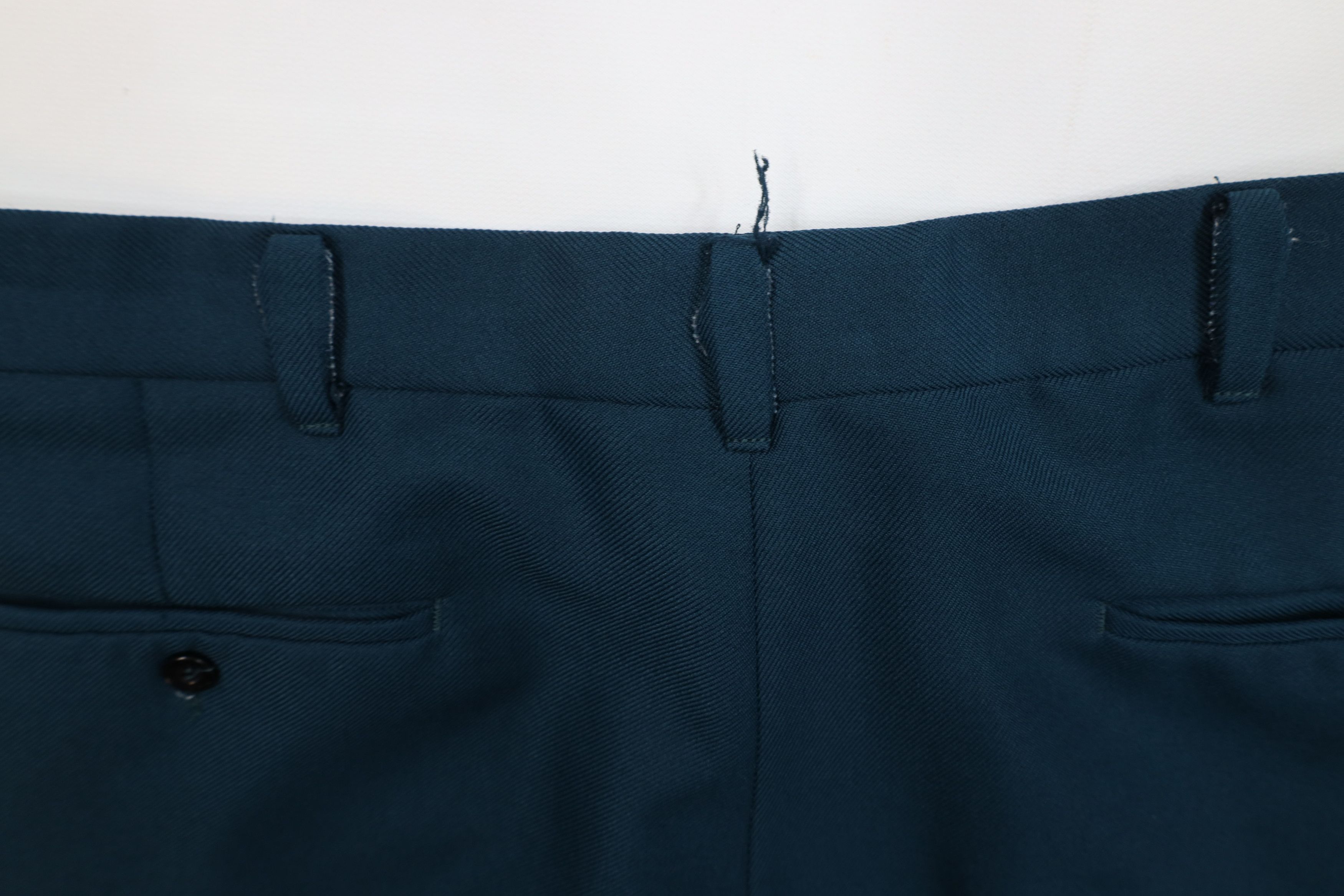 Vintage Vintage 90s Streetwear Knit Flared Wide Leg Chino Pants Teal Size US 34 / EU 50 - 15 Thumbnail