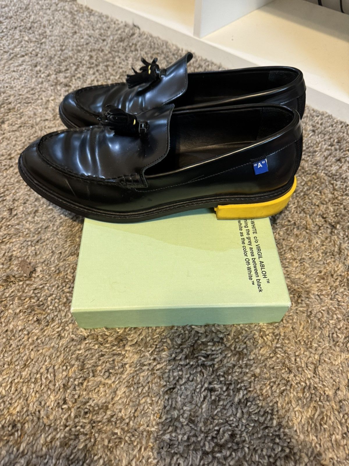 Off-White Off-white black/yellow tassel loafers 2019 virgil Size US 9.5 / EU 42-43 - 7 Thumbnail
