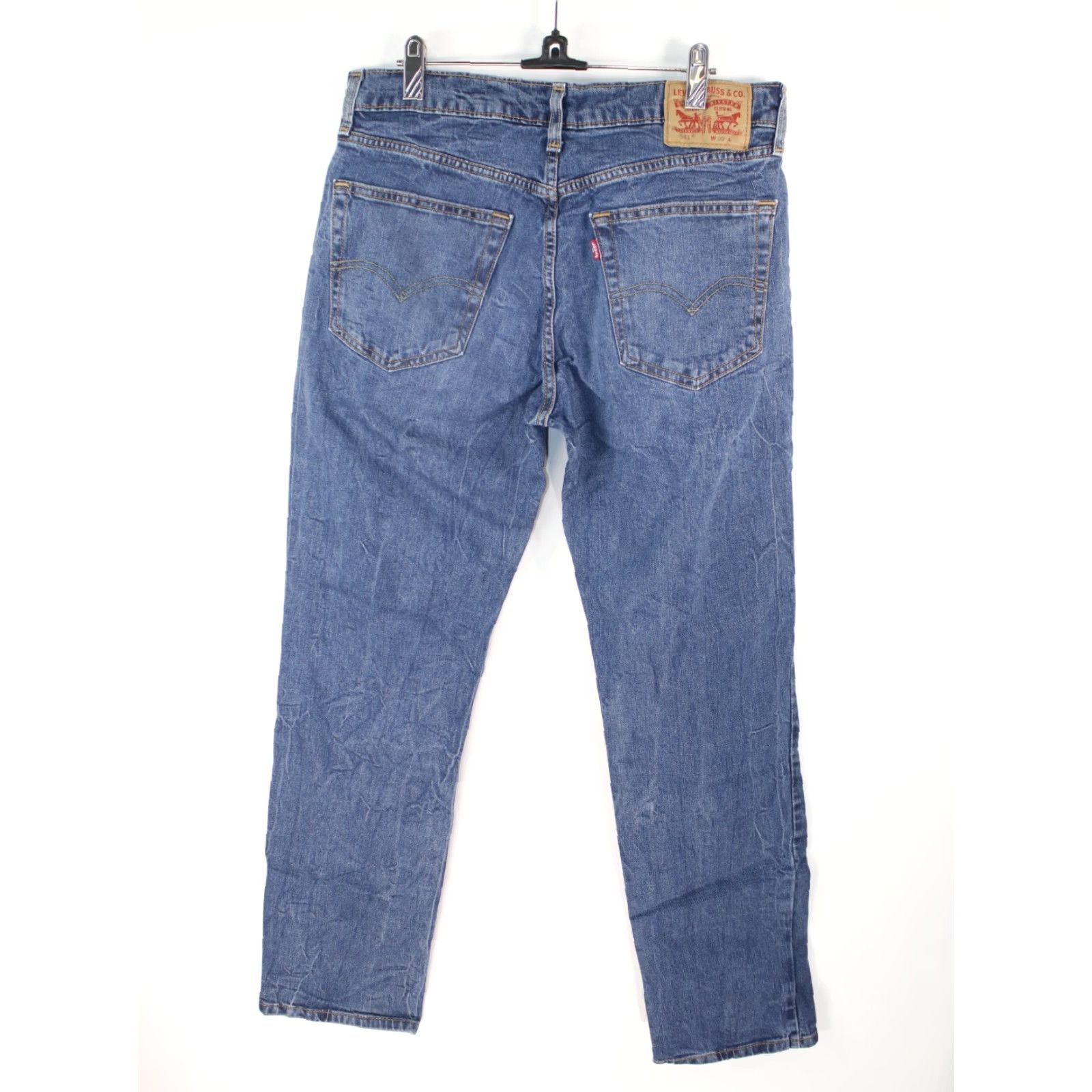Levi's Levi's 541 Jeans Straight Men 32X30 Denim Cotton Blend Blue Medium 5-Pocket Zip Button Regular Fit Mens Size US 32 / EU 48 - 5 Thumbnail